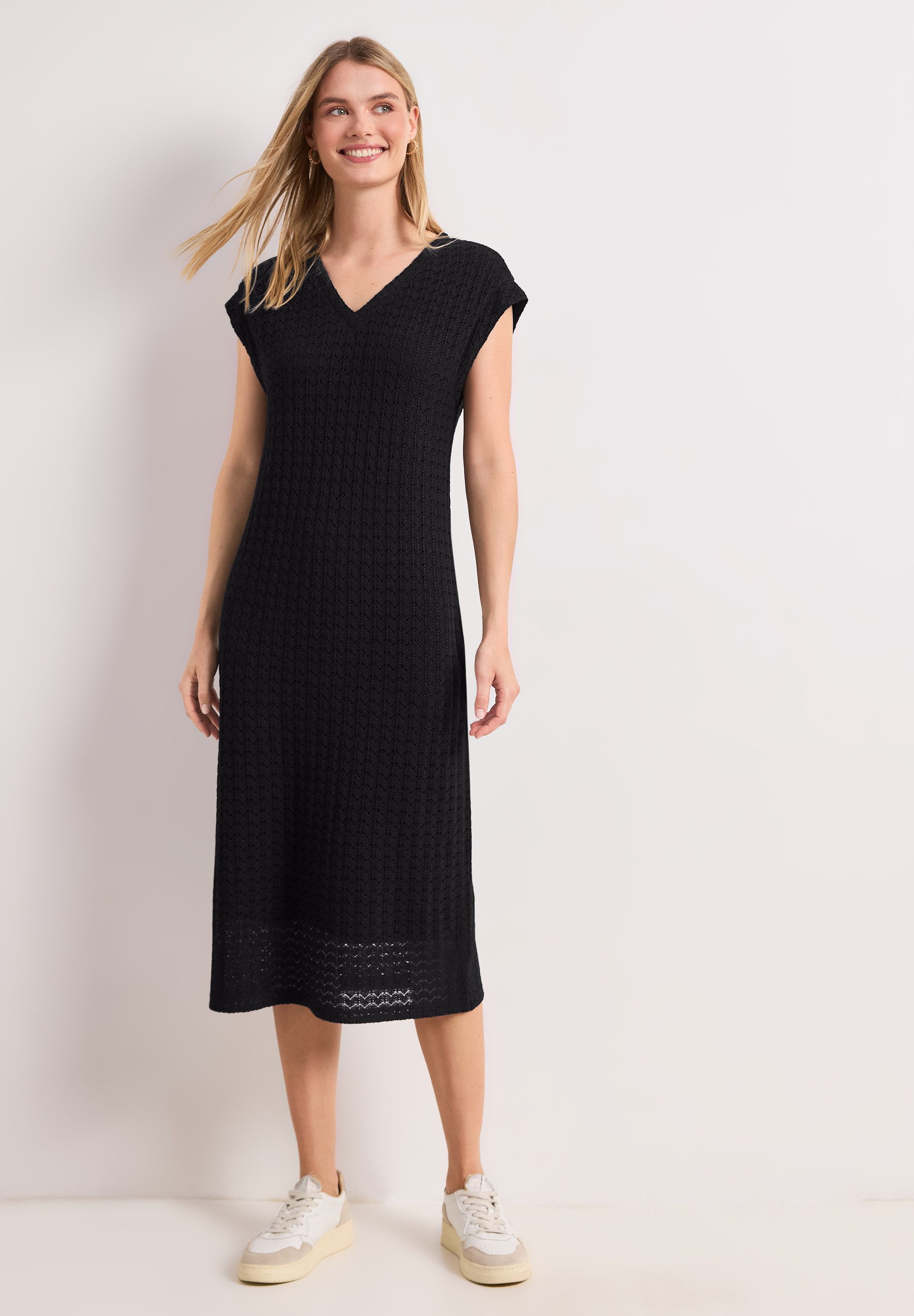 STREET ONE Midikleid in Unifarbe