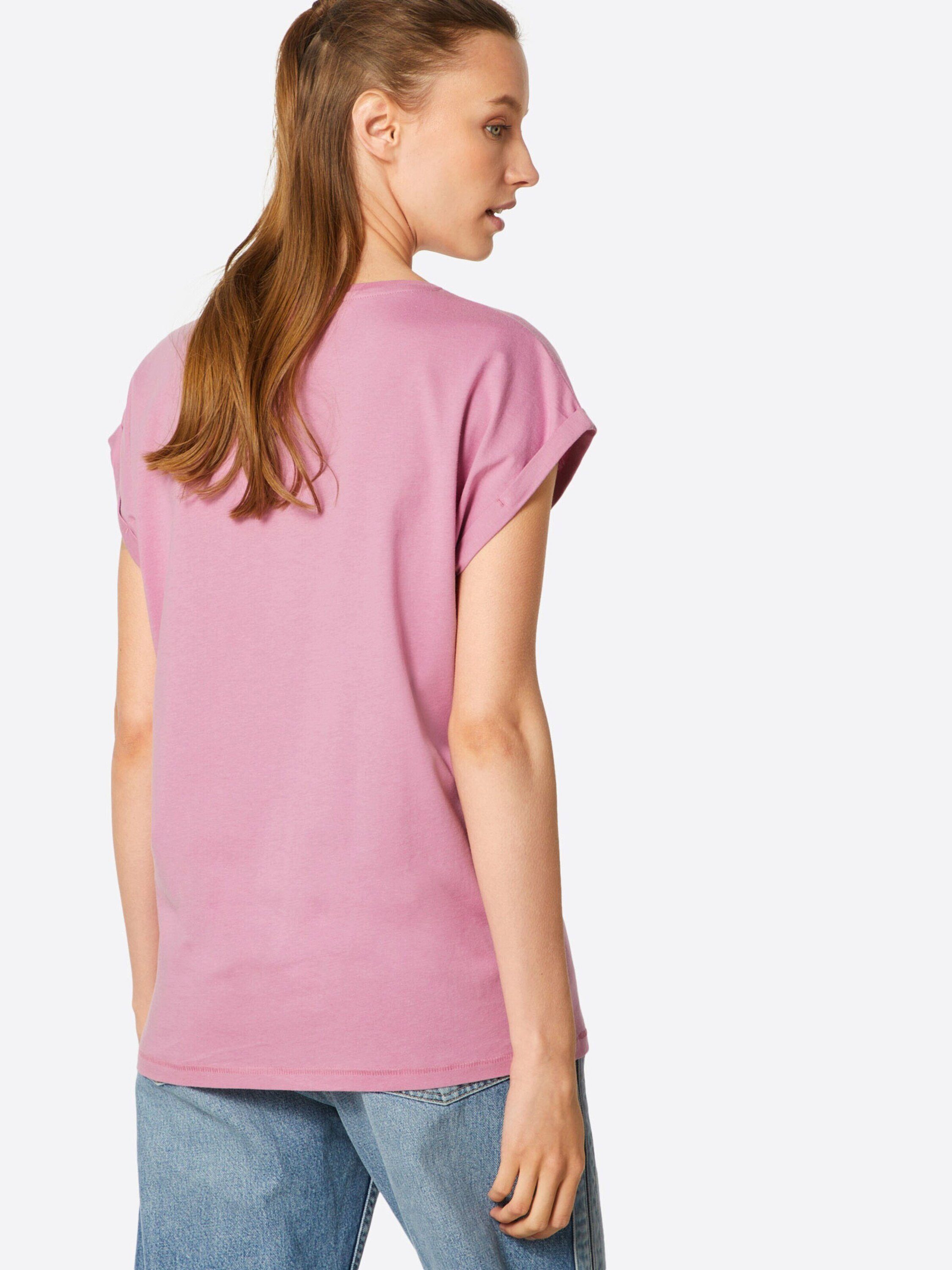 URBAN CLASSICS T-Shirt (1-tlg) Detail, Plain/ohne Shoulder TB771 Details Weiteres coolpink Extended