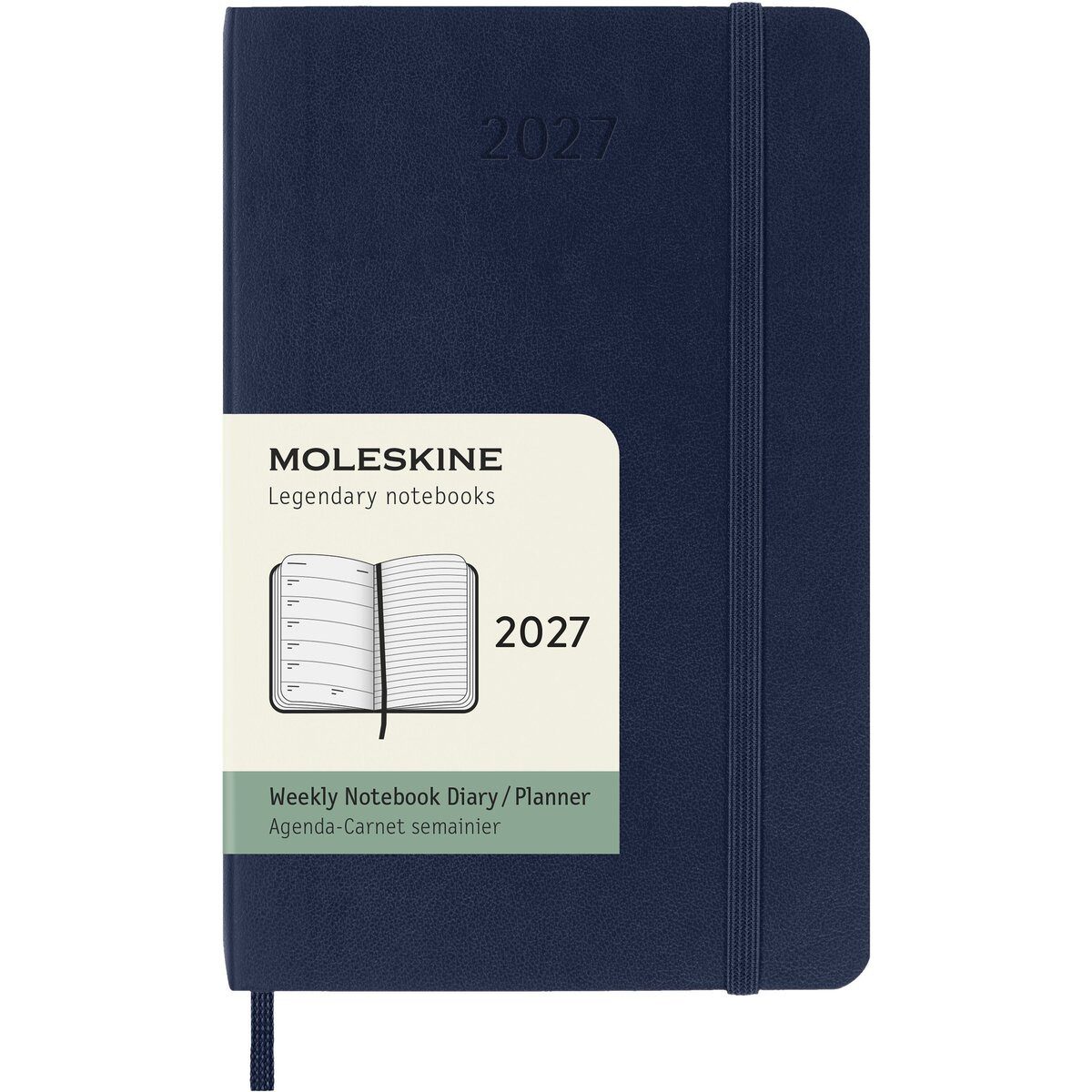 MOLESKINE Buchkalender Wochenkalender 12 Monate Pocket A6 1 Woche/Seiten horizontal weicher E