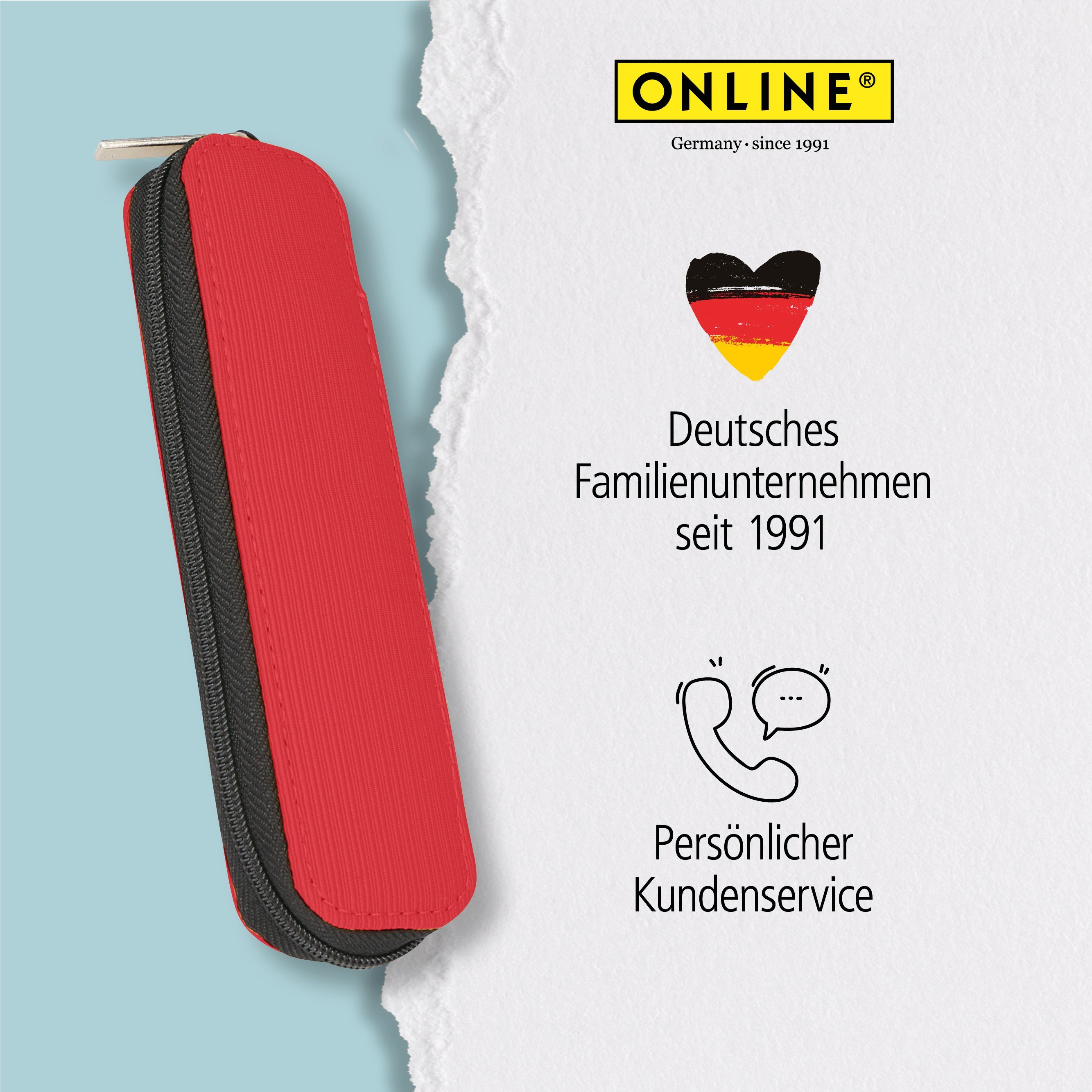 Stifteetui Rot Online Pen Federmäppchen