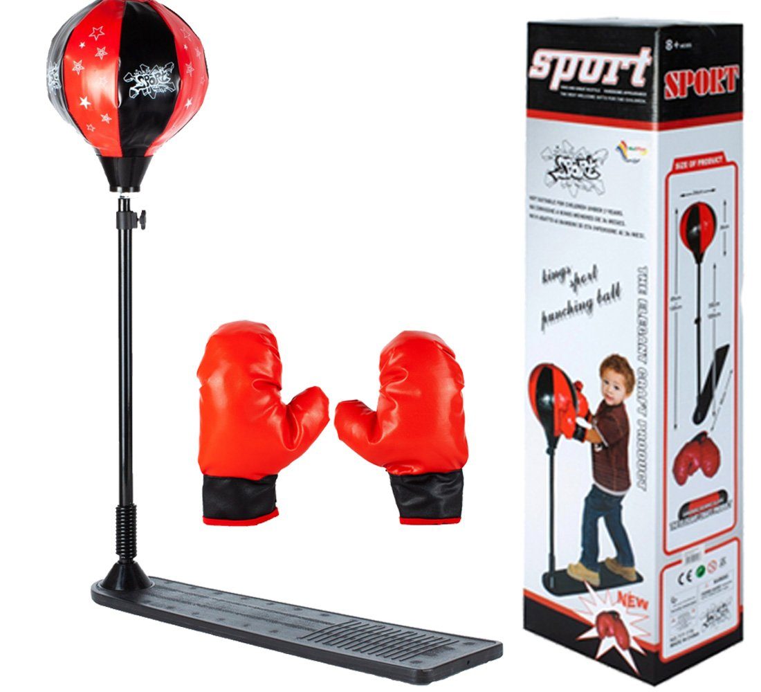 MalPlay Boxsack BOX Set - BOXBIRNE - KIDNDER HANDSCHUHE BOXEN Spielzeug  PUNCHINGBALL