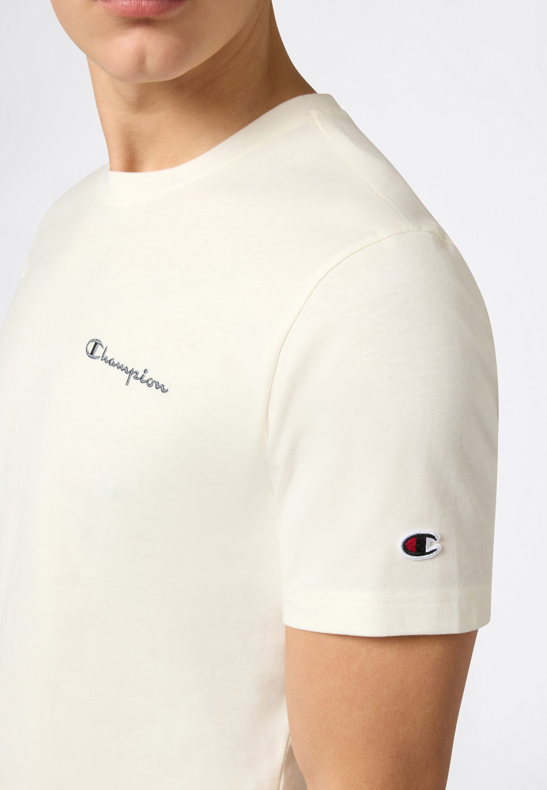 Champion T-Shirt Icons Tee Kurzarm, aus Baumwolle, sportliche Passform, auch in großen Größen