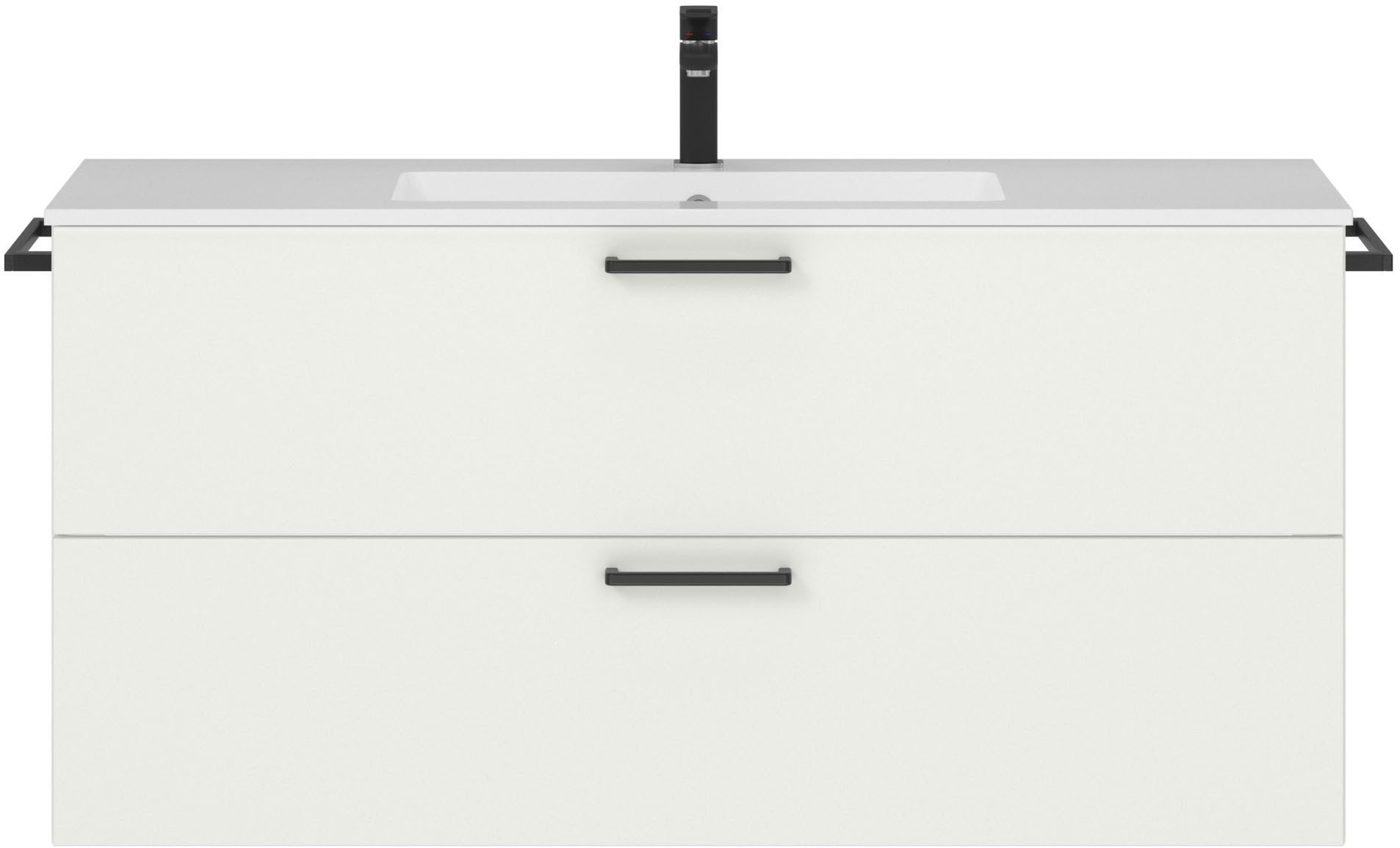 nobilia® Waschtisch-Set Tolvina, (1-St., vormontiert, mit Soft-Close), in vier Breiten