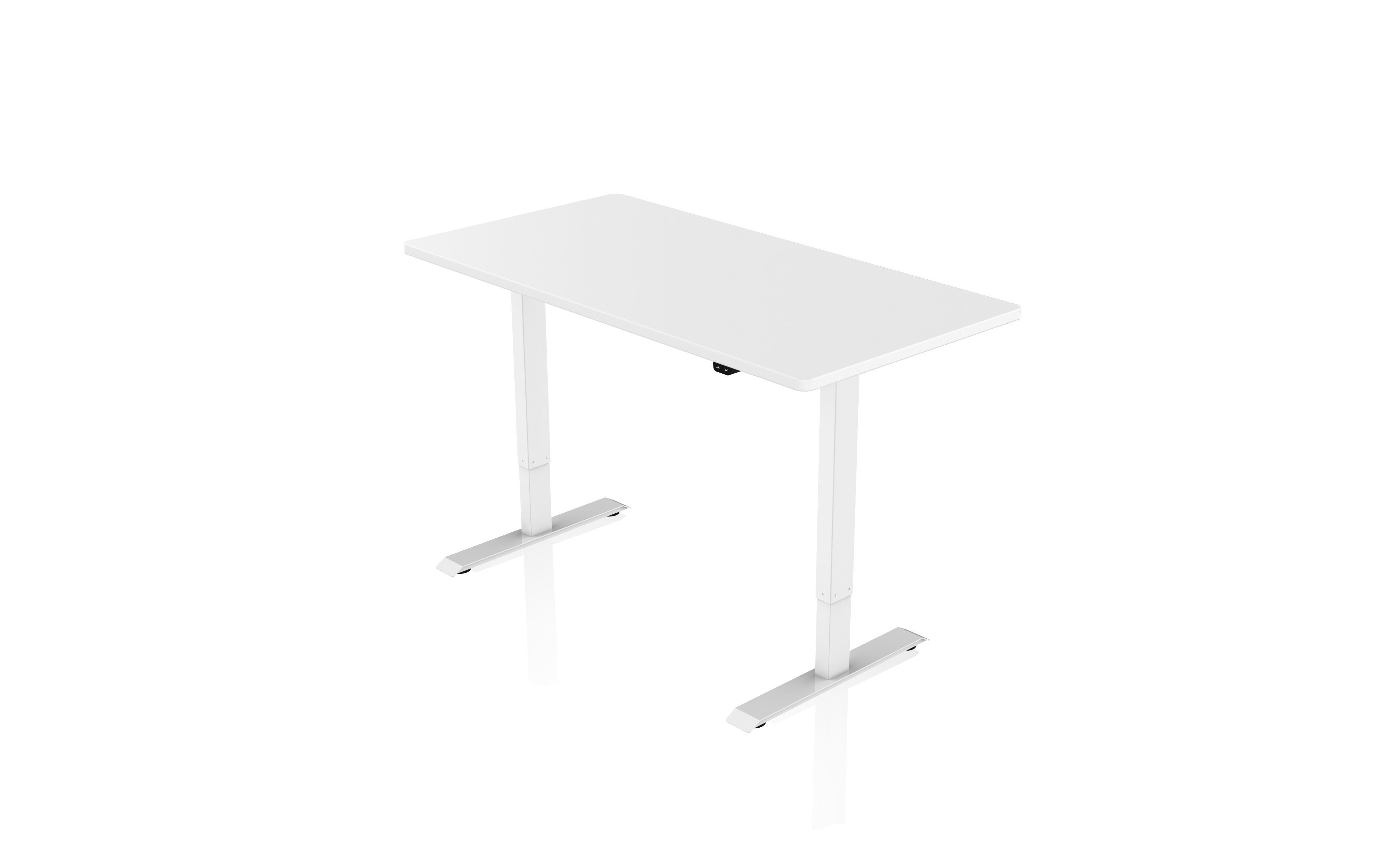 kernig AGIl Schreibtisch elektrisch (komplett-Set) 140*70cm Schreibtisch - Weiß-Weiß höhenverstellbarer