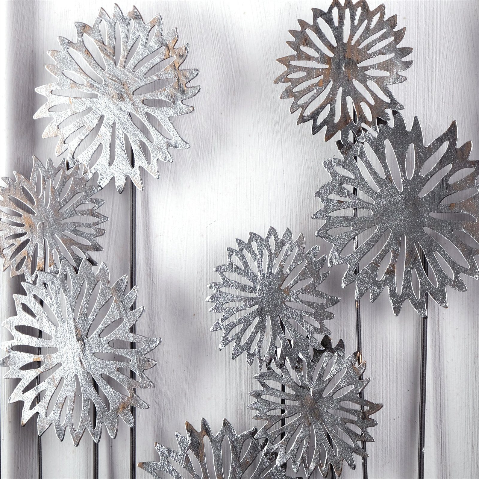 Blumen DELIGHTS Wanddekoobjekt Wanddekoration DEKO DESIGN 62 FLOWERS", Metall, WAND cm, "PURE