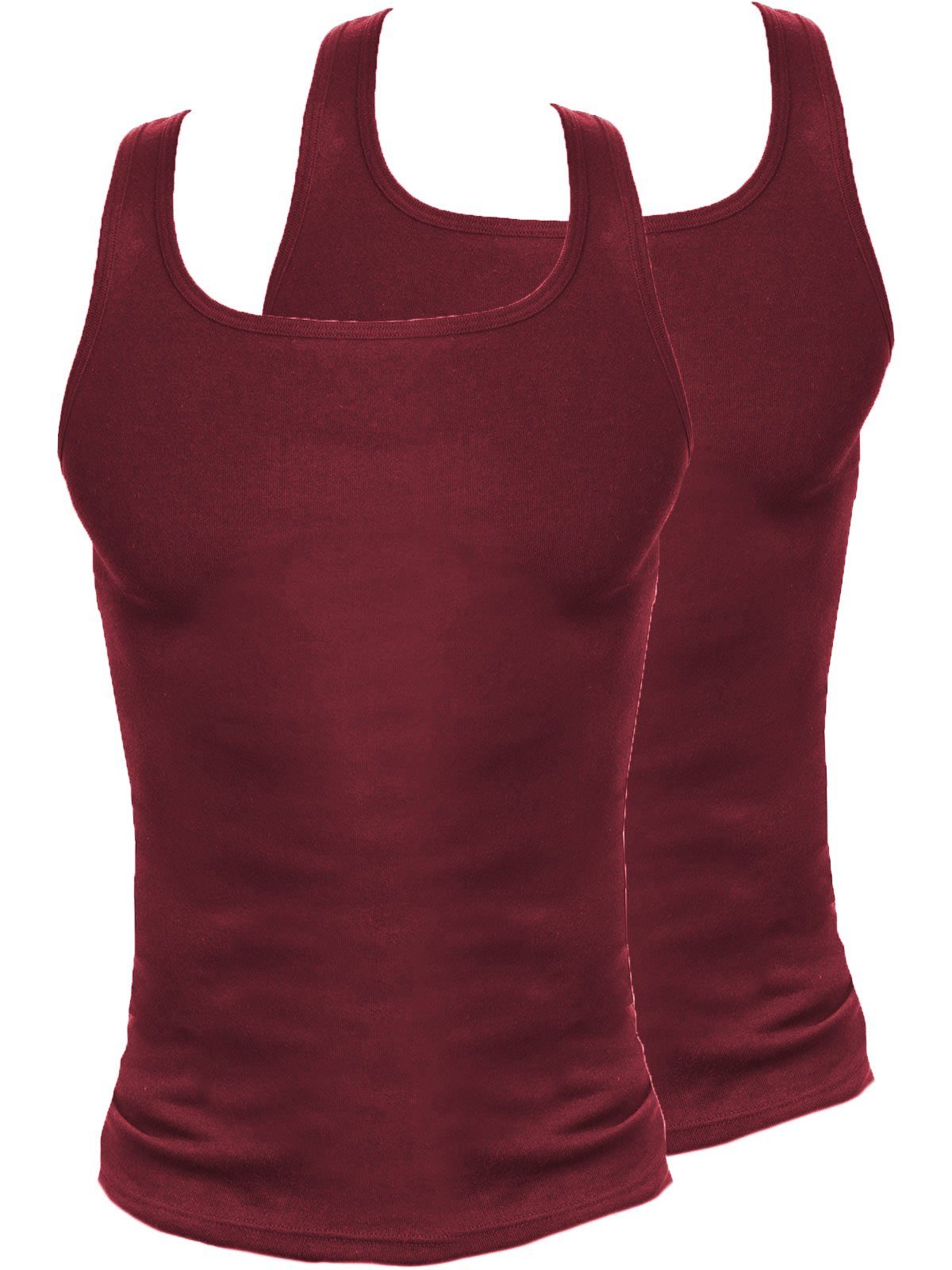 Herren KUMPF - (Spar-Set, rubin 8-St) Unterhemd Cotton Sparpack Achselhemd 8er Bio