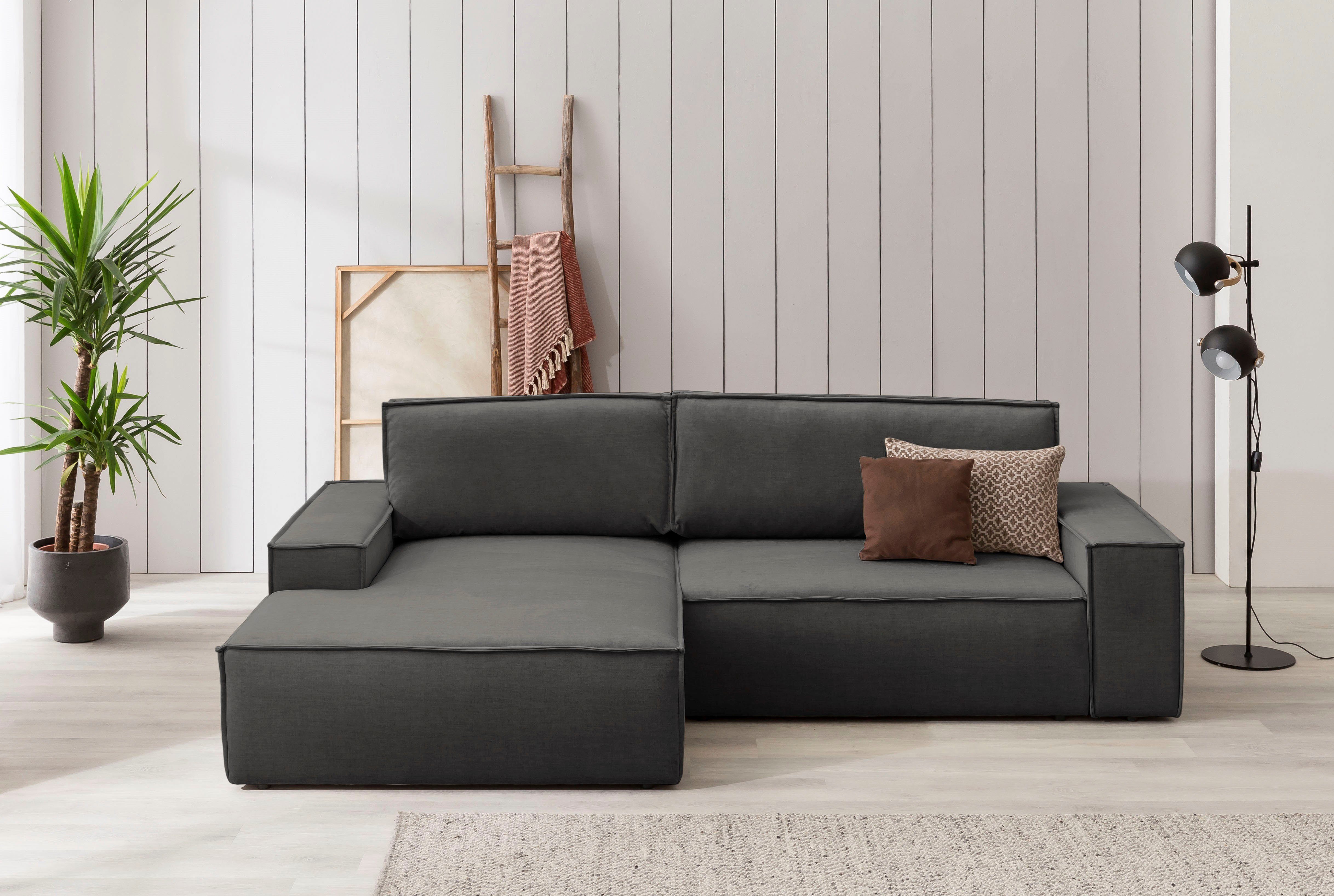 Home affaire Ecksofa SHERWOOD Schlafsofa 267 günstig online kaufen