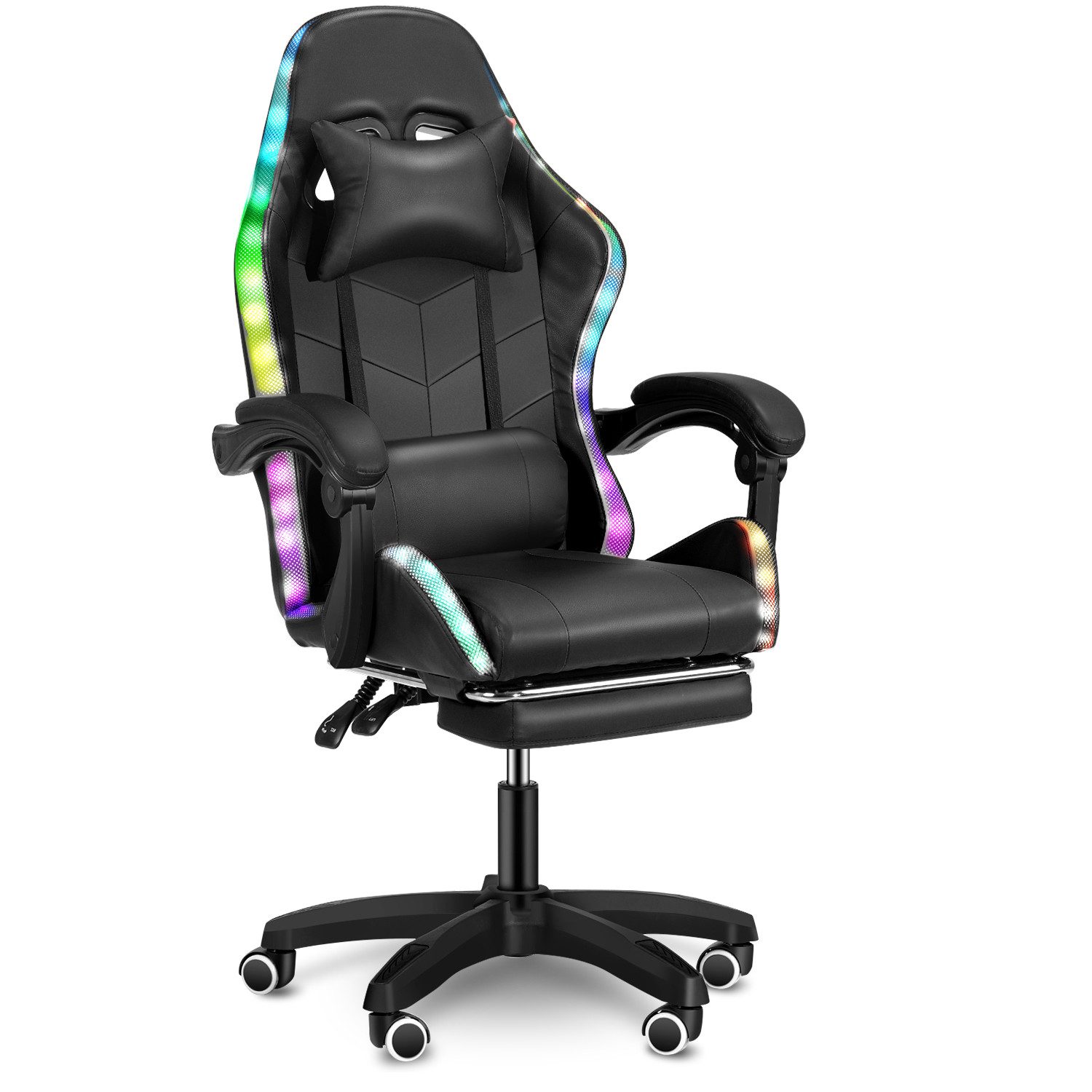 LOVONLIVE Gaming-Stuhl LED Gaming Computerstuhl mit günstig online kaufen