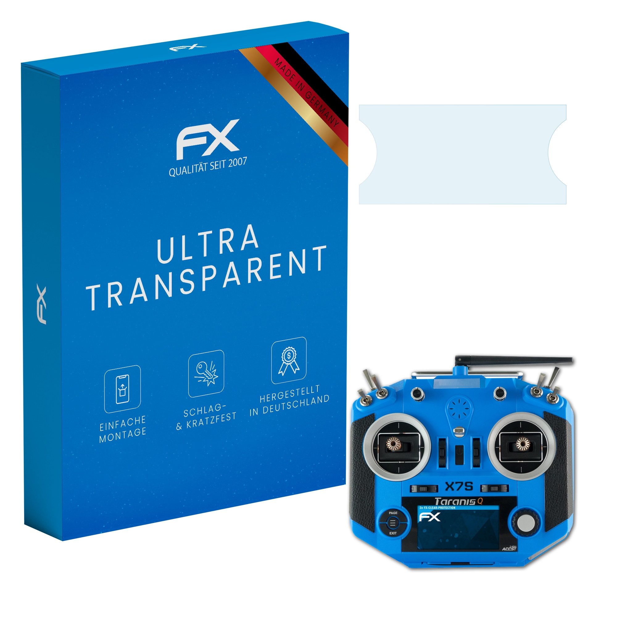 Schutzfolie Displayschutz für FrSky Taranis Q X7S