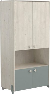 Demeyere GROUP Kleiderschrank Jann,Breite ca. 90cm, Höhe ca. 180cm, 4 Türen (Packung) modernes Design fürs Kinderzimmer, Kinderkleiderschrank