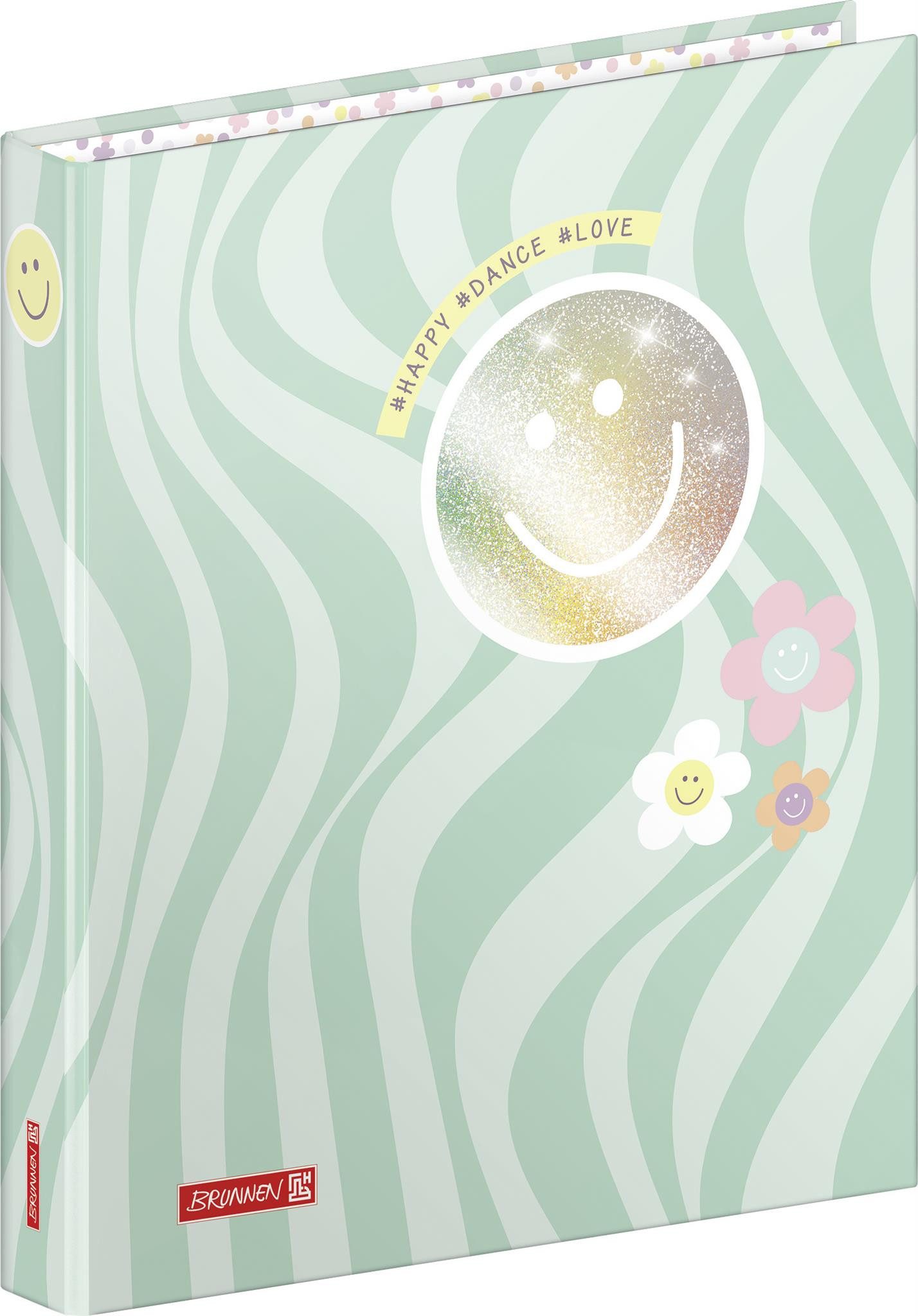 BRUNNEN Ringbuchmappe Ringbuch A4 2R 25mm Happy Hippie