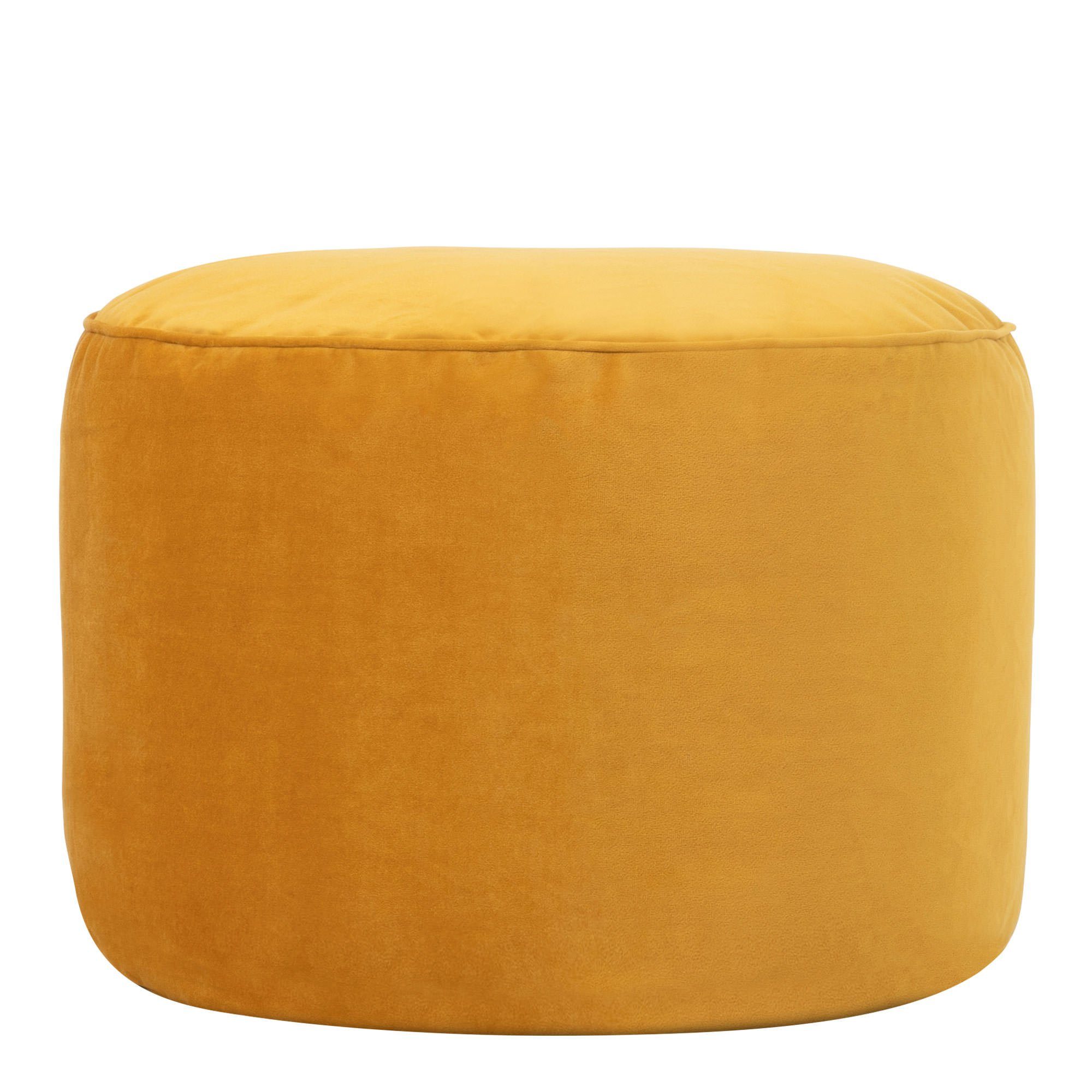 icon Pouf XL aus Plüschsamt „Milano“, mit Füllung günstig online kaufen