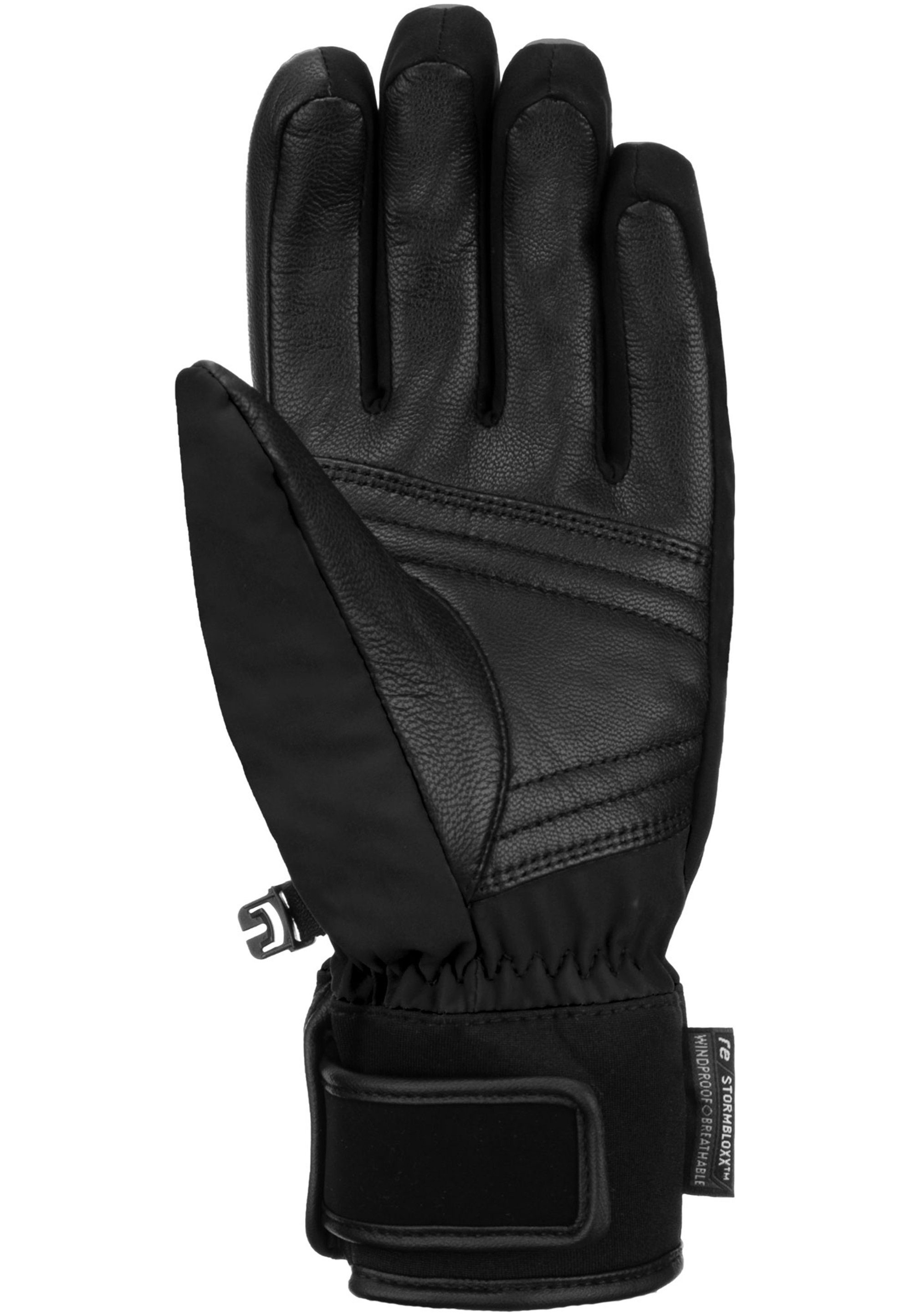 STORMBLOXX™ Reusch schwarz-silberfarben Material wasserdichtem atmungsaktivem Tessa aus und Skihandschuhe