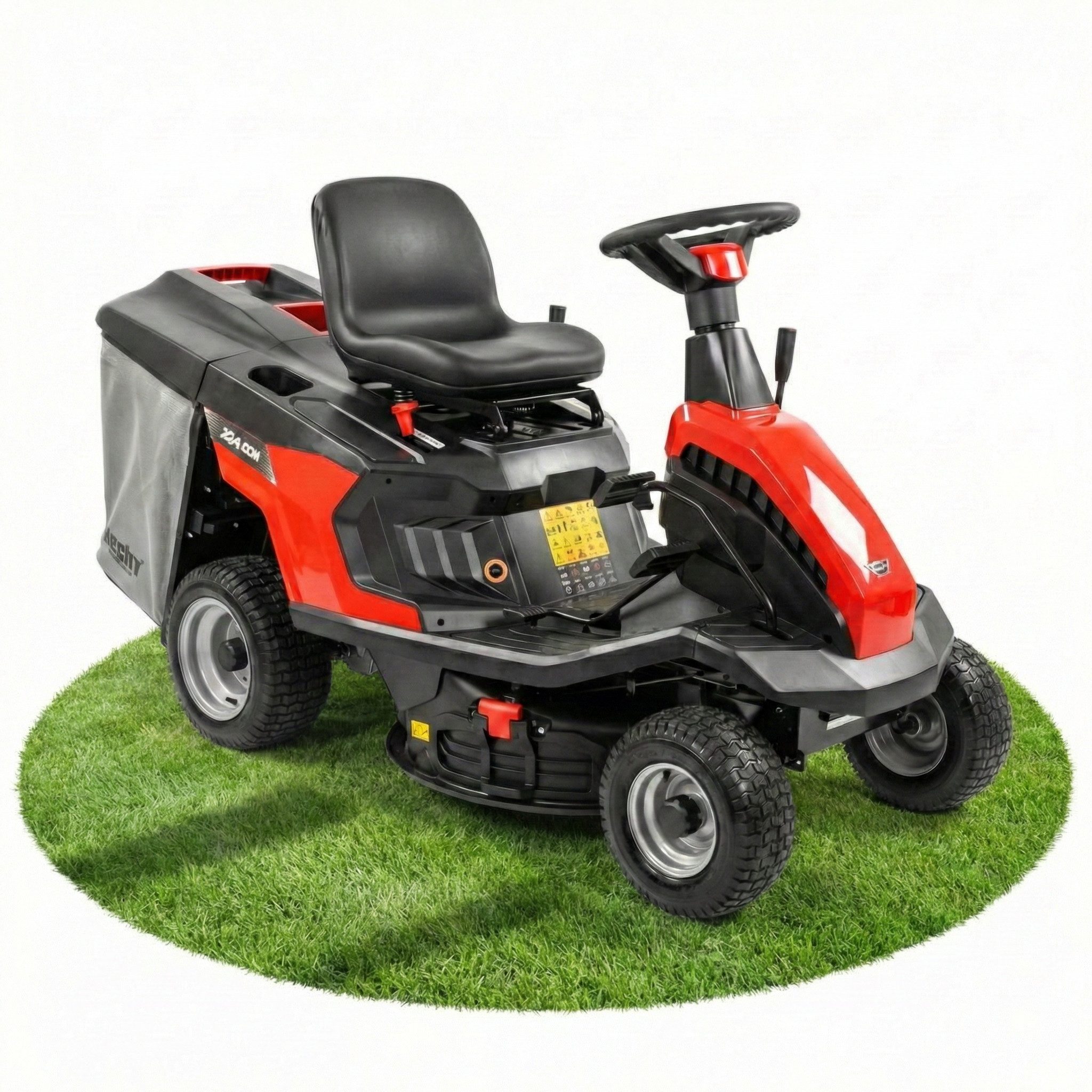 Hecht Rasentraktor Aufsitzrasenmäher 5168, Hydrostat-Getriebe, 3in1 150L Fangkorb, 66 cm Schnittbreite, Seitenauswurf, Mulchen, bis 9,3 km/h,30 - 75 mm Schnitthöhe