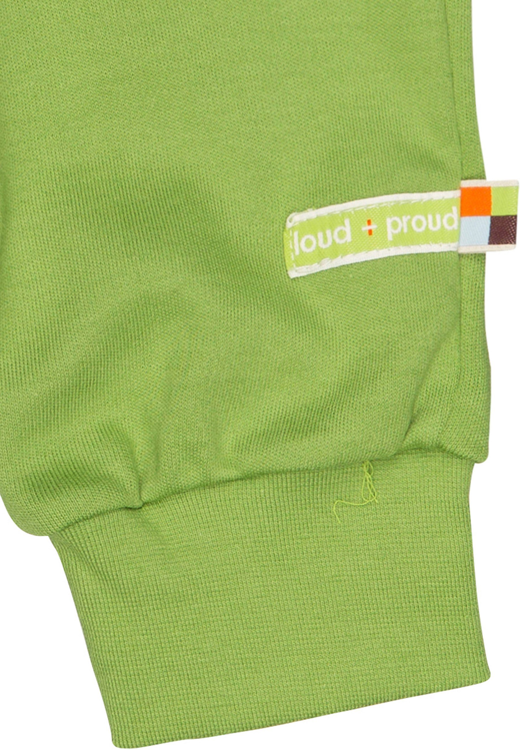 loud + proud Sweathose zertifizierte Moos Bio-Baumwolle GOTS mit Umschlagbund