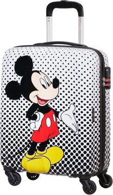 American Tourister® Hartschalen-Trolley Disney Legends, Mickey Mouse Polka Dot, 55 cm, 4 Rollen, Kinder Reisegepäck Handgepäck-Koffer TSA-Zahlenschloss