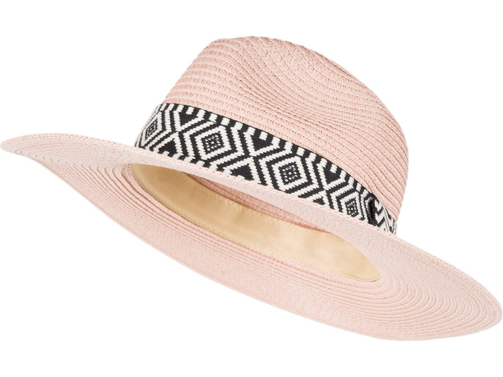 styleBREAKER Sonnenhut Panama Strohhut Hutband Azteken Muster (1-St)