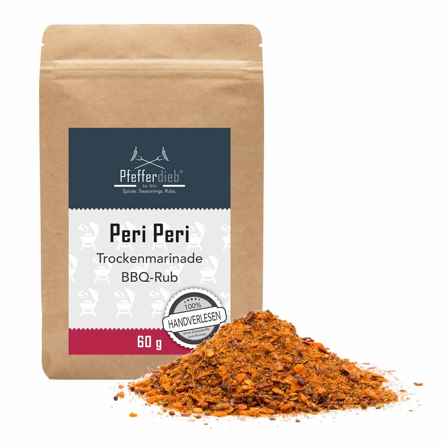 Pfefferdieb Gewürz Peri Peri - BBQ Rub, 60g