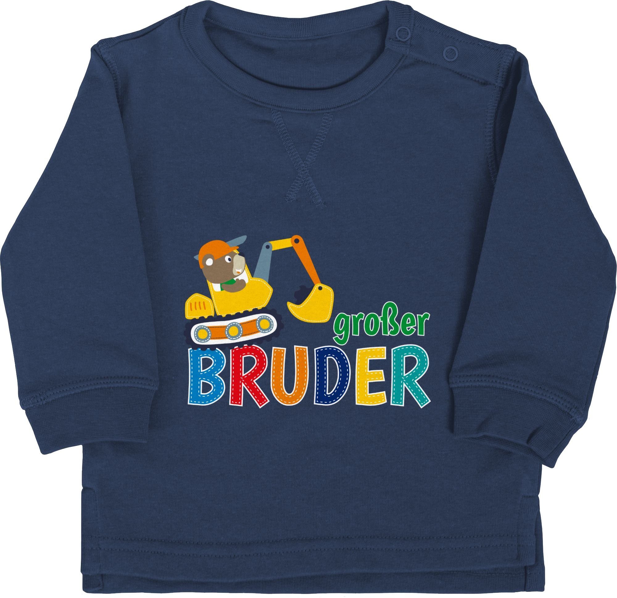 Sweatshirt Großer Bruder Bagger I Großer Bruder Geschenk Grosser Bruder