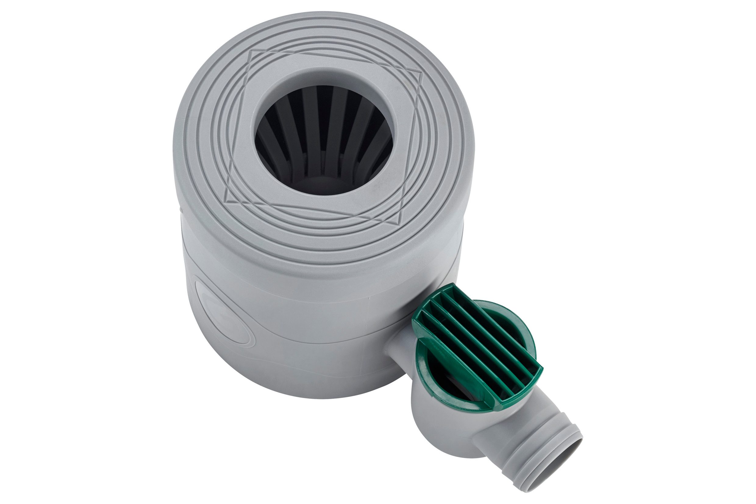 GARANTIA Regentonne Regensammler DN 68-100 mit Hahn grau inkl. Filtereinsatz