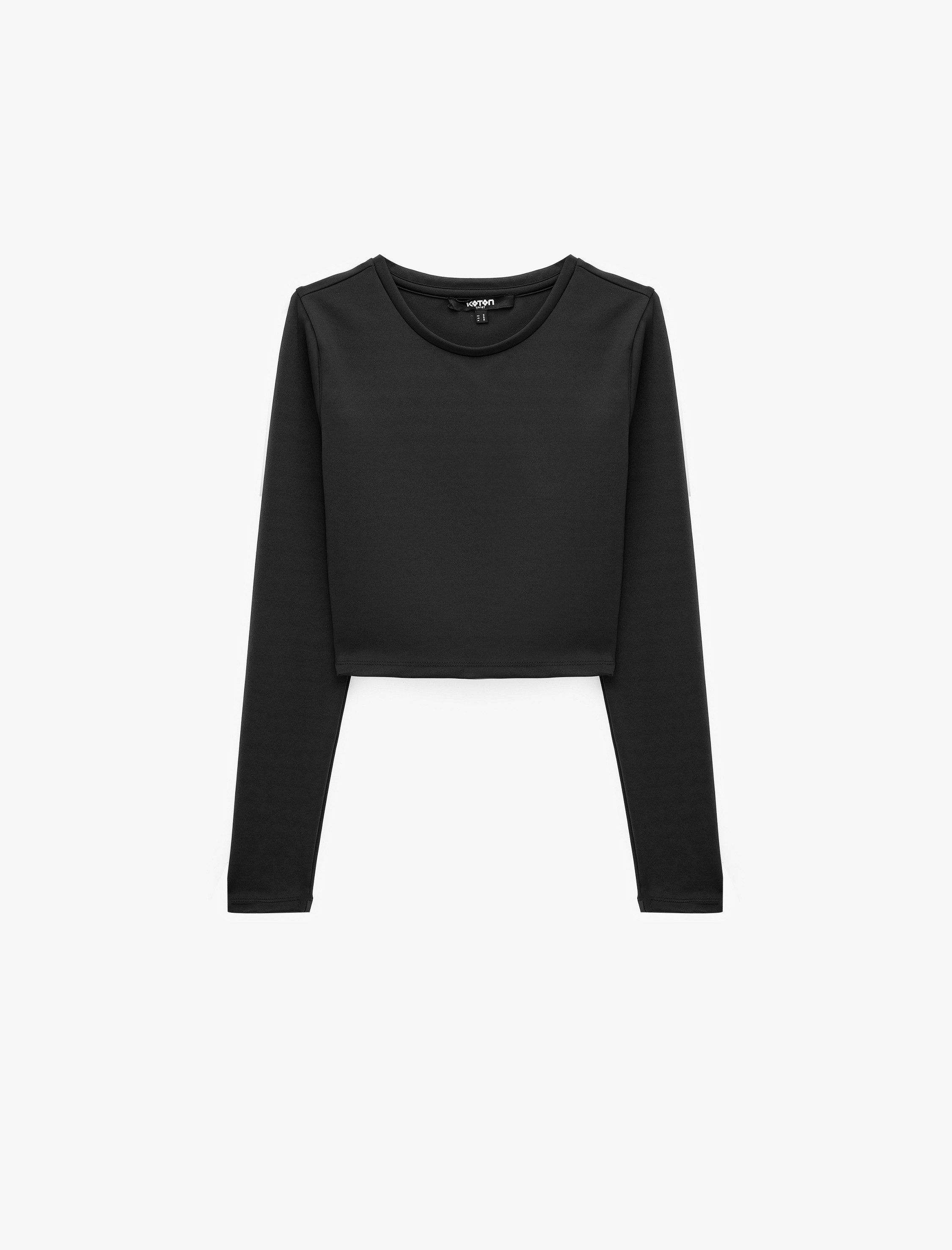 Koton Langarmshirt Koton Slim Fit Crop Langarmshirt
