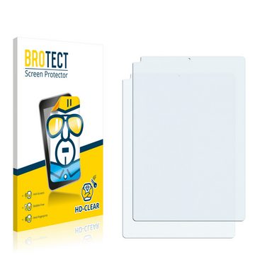 BROTECT Schutzfolie für Apple iPad 10.2" WiFi 2020 (Rückseite, 8. Gen), Displayschutzfolie, 2 Stück, Folie klar