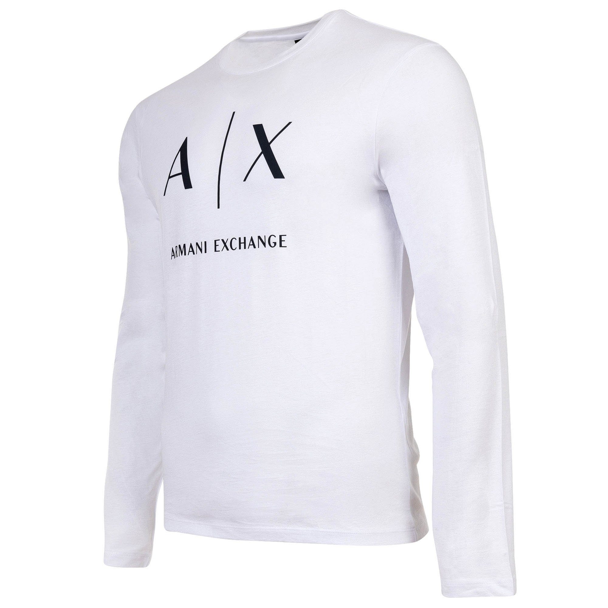 ARMANI EXCHANGE T-Shirt Herren Longsleeve 1er Pack Baumwolle T-SHIRT (Packung, 1er Pack)