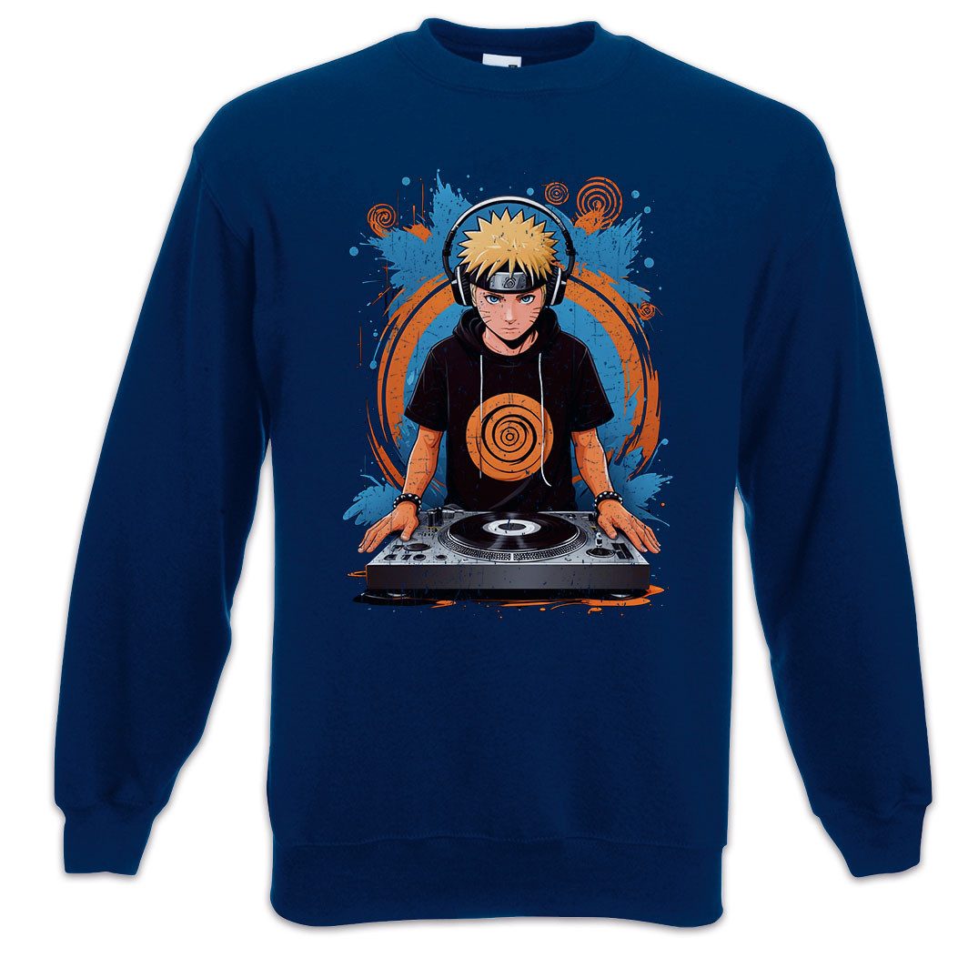 Sweatshirt Ninja DJ Sweatshirt Shinobi System Anime Naruto Music Musik Dattebayo