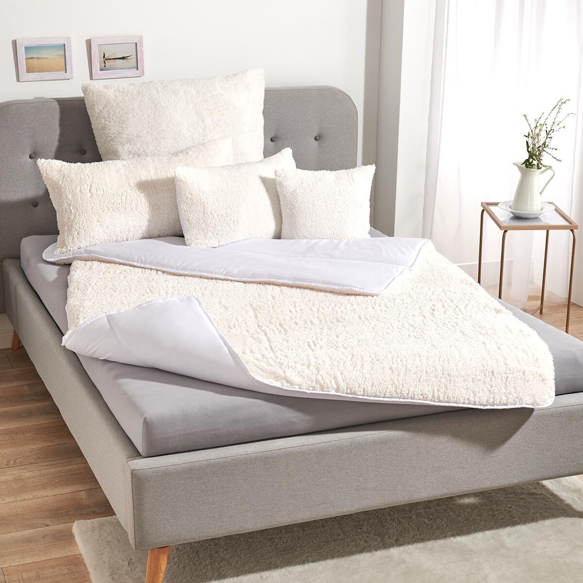 TRAUMSCHLAF Kunstfaserbettdecke Teddy Flausch, Füllung: 100% günstig online kaufen