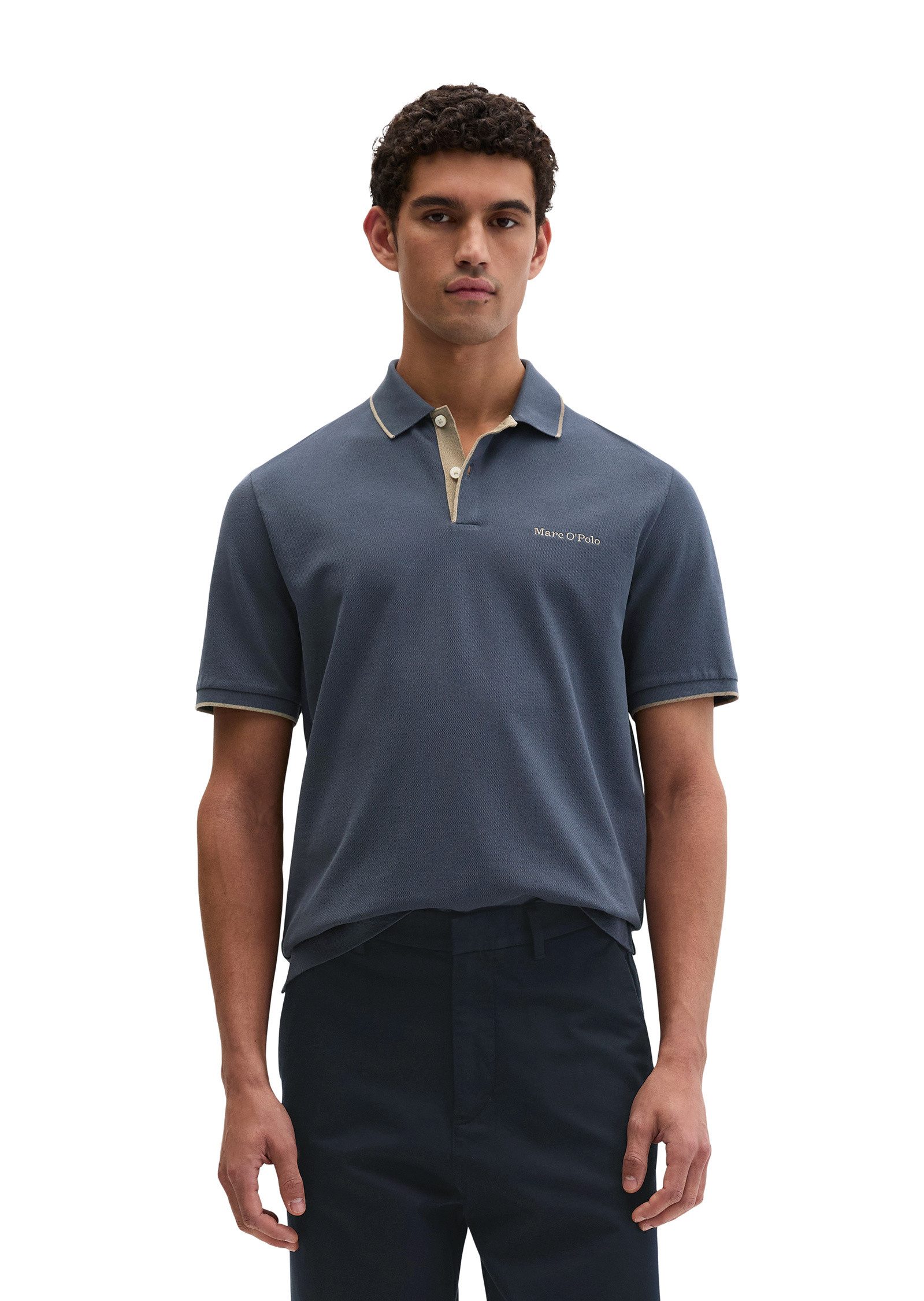 Marc O'Polo Poloshirt aus reiner Bio-Baumwolle