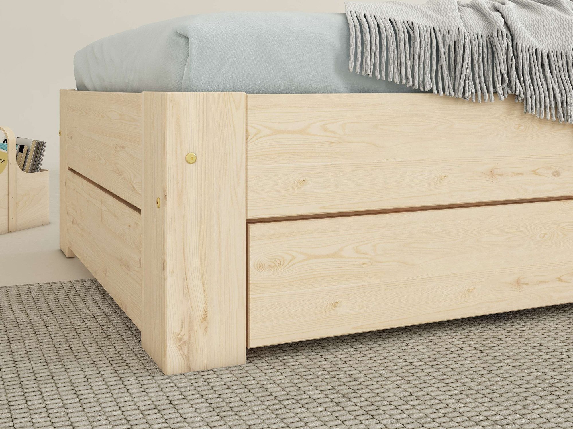 OTTO home Bettschubkasten Imme, aus massiver Kiefer, passend für Bett Imme