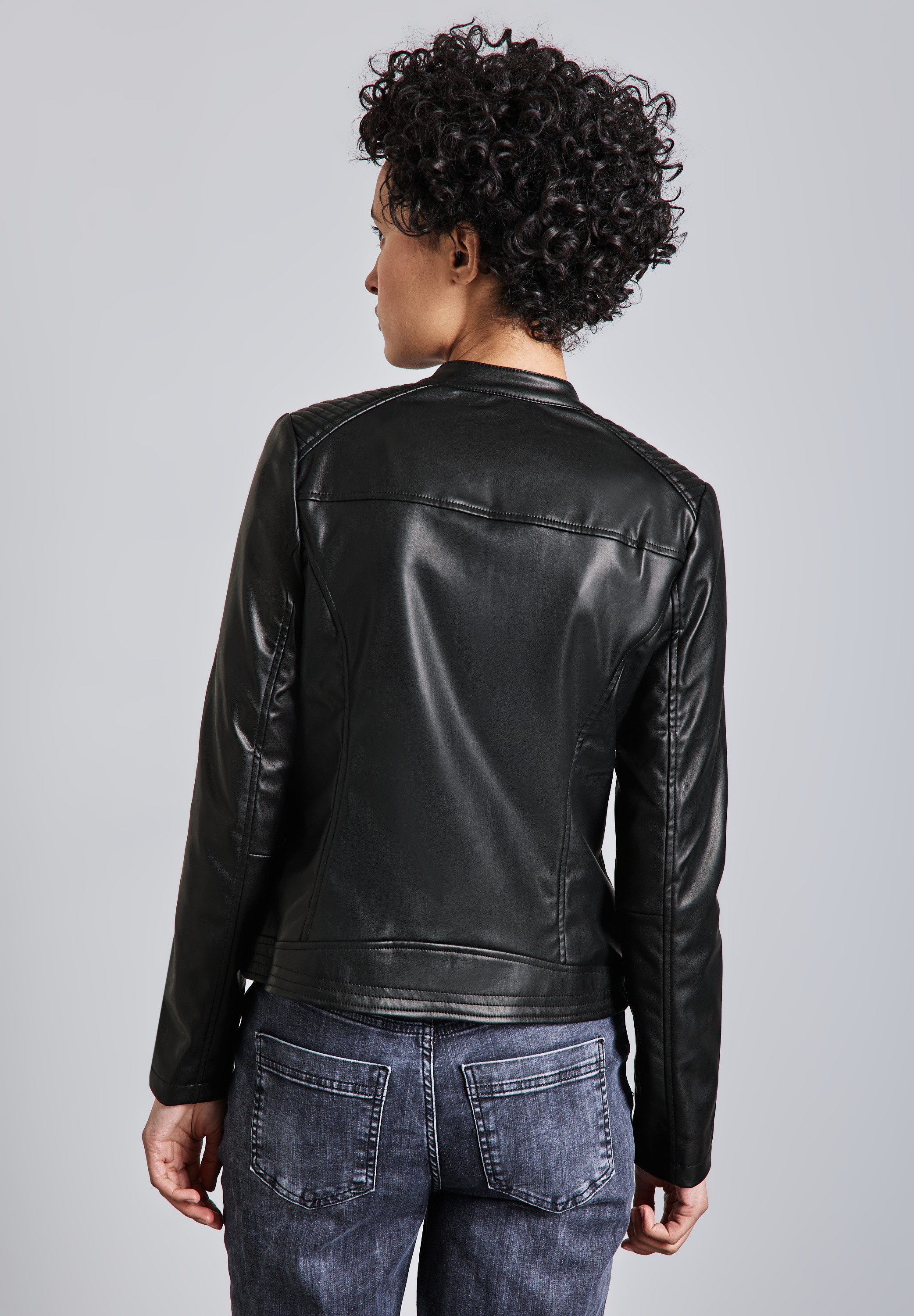 STREET ONE Lederimitatjacke mit Stehkragen günstig online kaufen