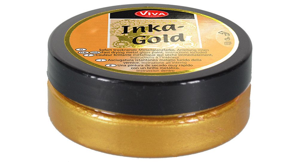 Viva Decor Blattgold Effektfarbe Inka Gold, 62,5 g