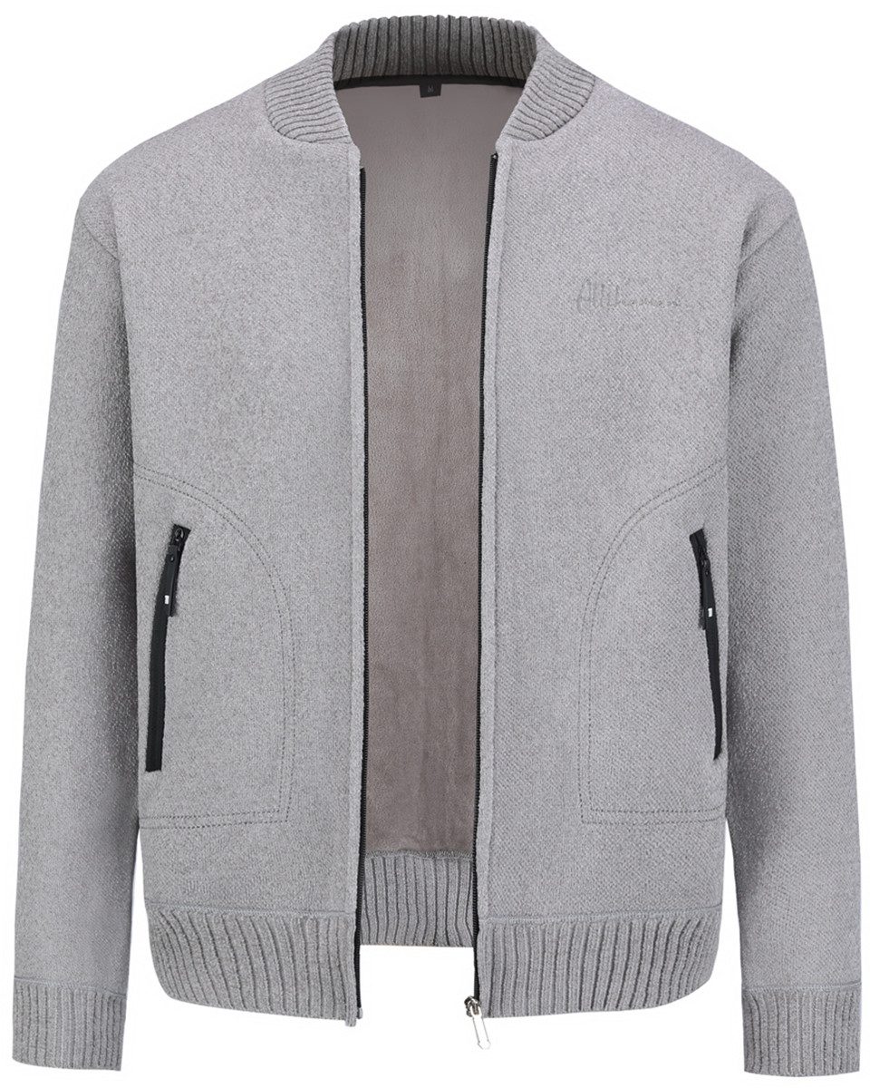 Allthemen Strickjacke Herren Strickjacke mit Stehkragen günstig online kaufen