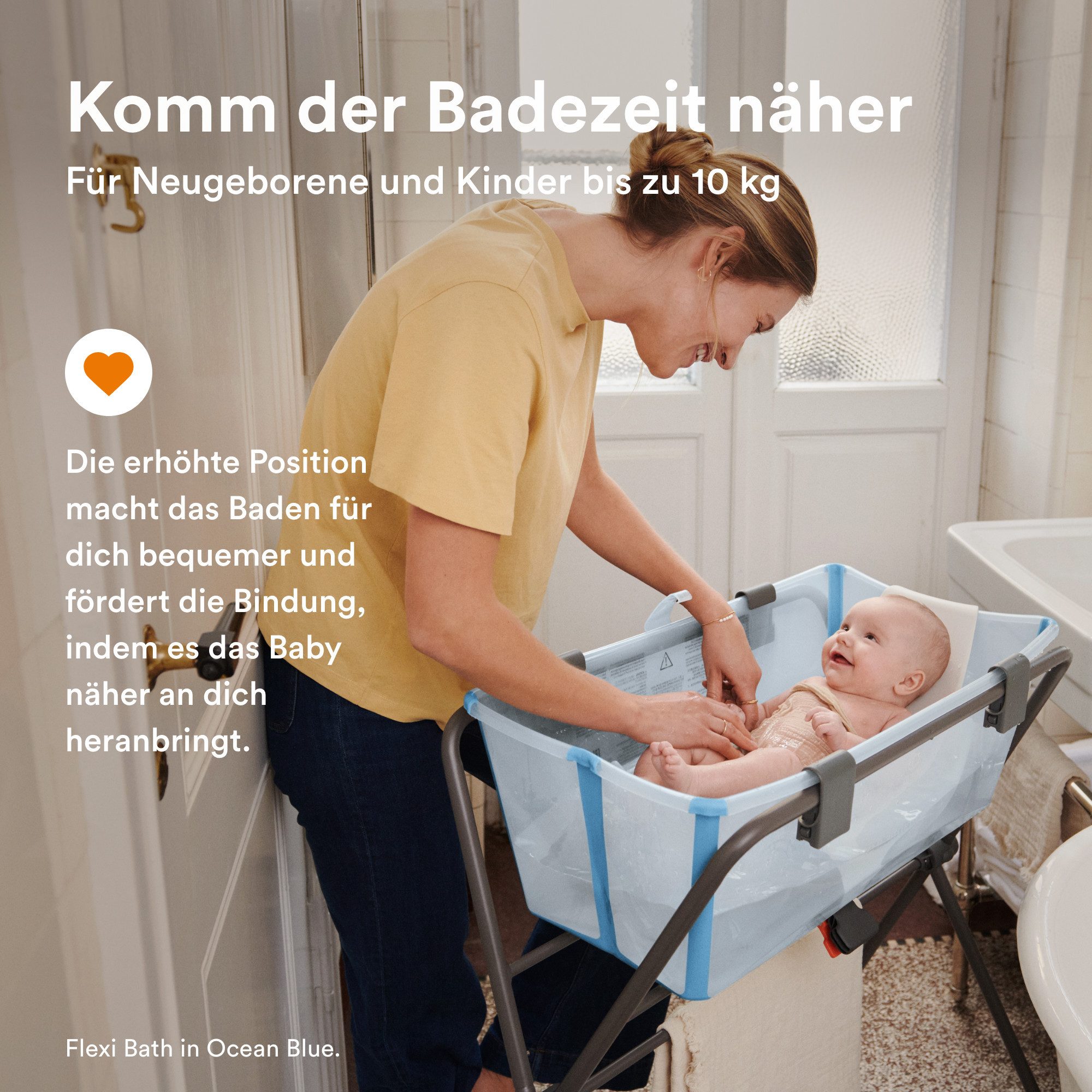 Stokke Babybadewanne Flexi Bath®, Stand und Newborn Support Bundle, (Set)