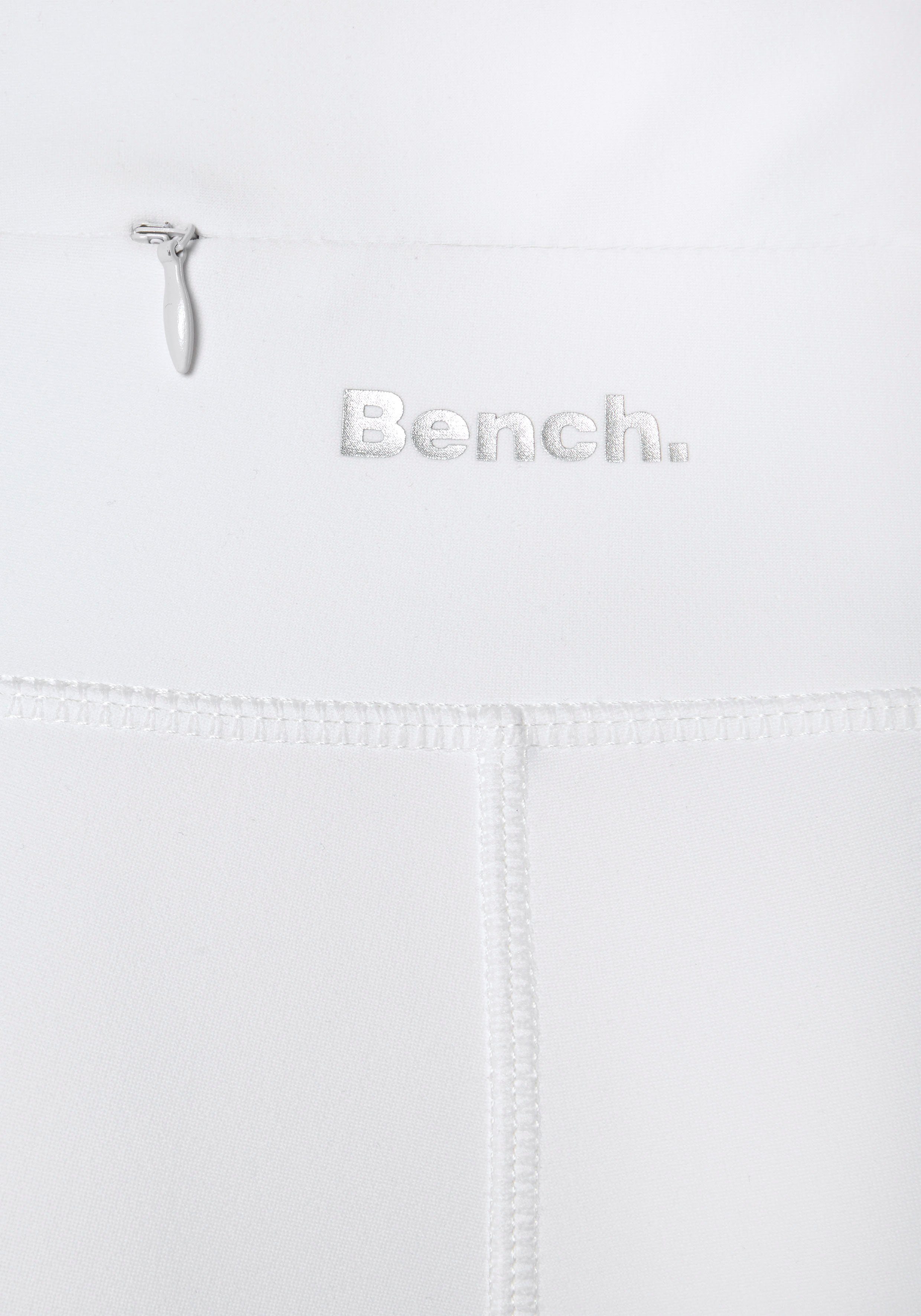 Bench. Leggings mit Leomuster und leo-weiß Loungewear Mesh-Einsatz