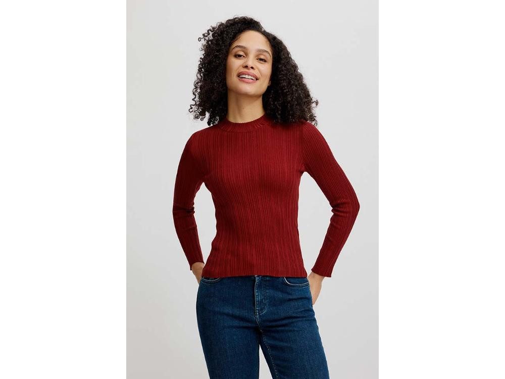 Tranquillo Langarmshirt tranquillo Damen-Langarmshirt mit Struktur