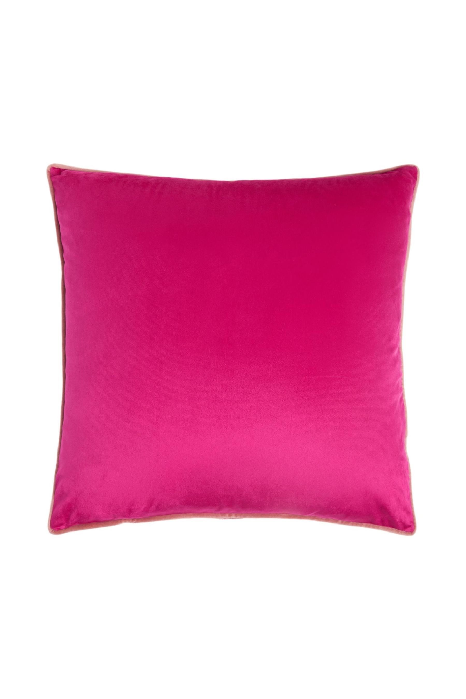 Next Dekokissen Kissen aus Mattsamt mit Kontrastbiesen, 50 x 50 cm