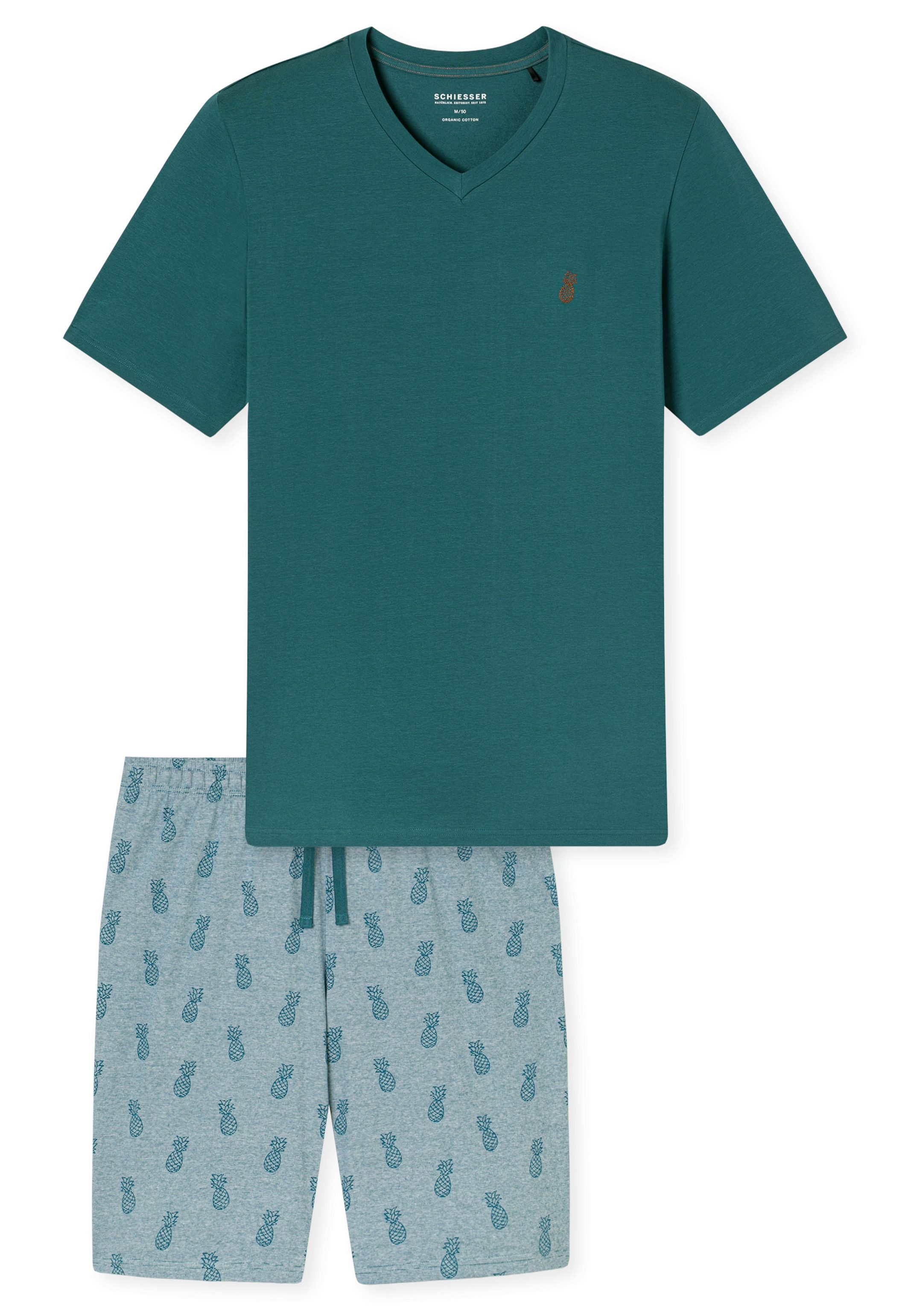 Schiesser Pyjama Casual Nightwear (Set, 2 tlg) Schlafanzug - Baumwolle - At günstig online kaufen