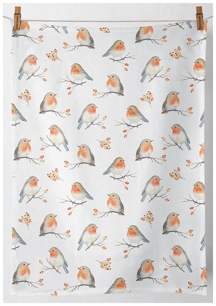 Ambiente® Geschirrtuch Robin family, (2-tlg., 2-teilig), Geschirrtücher ca. günstig online kaufen
