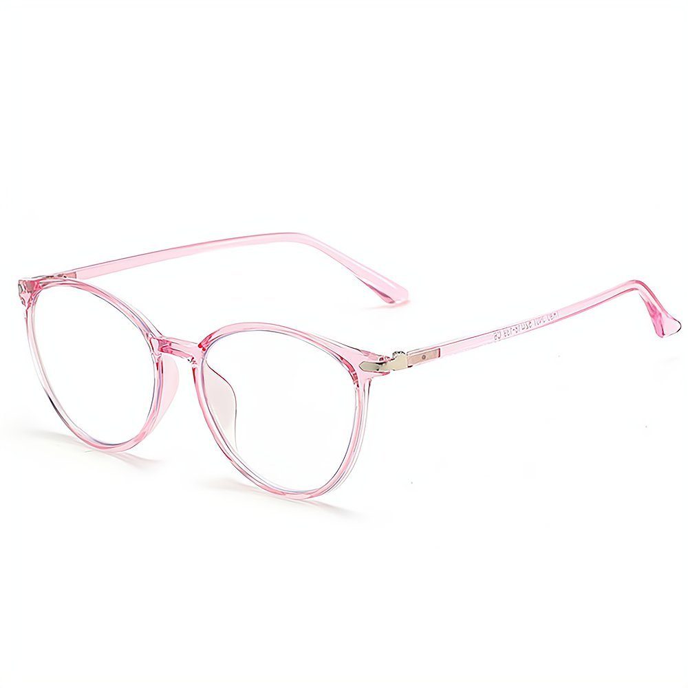 PACIEA Lesebrille Mode bedruckte Rahmen anti blaue presbyopische Gläser rosa