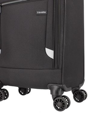 travelite Handgepäck-Trolley CABIN Underseater/Toploader, 4 Rollen, Reisegepäck Handgepäck-Koffer Reisekoffer mit Kantenschutz