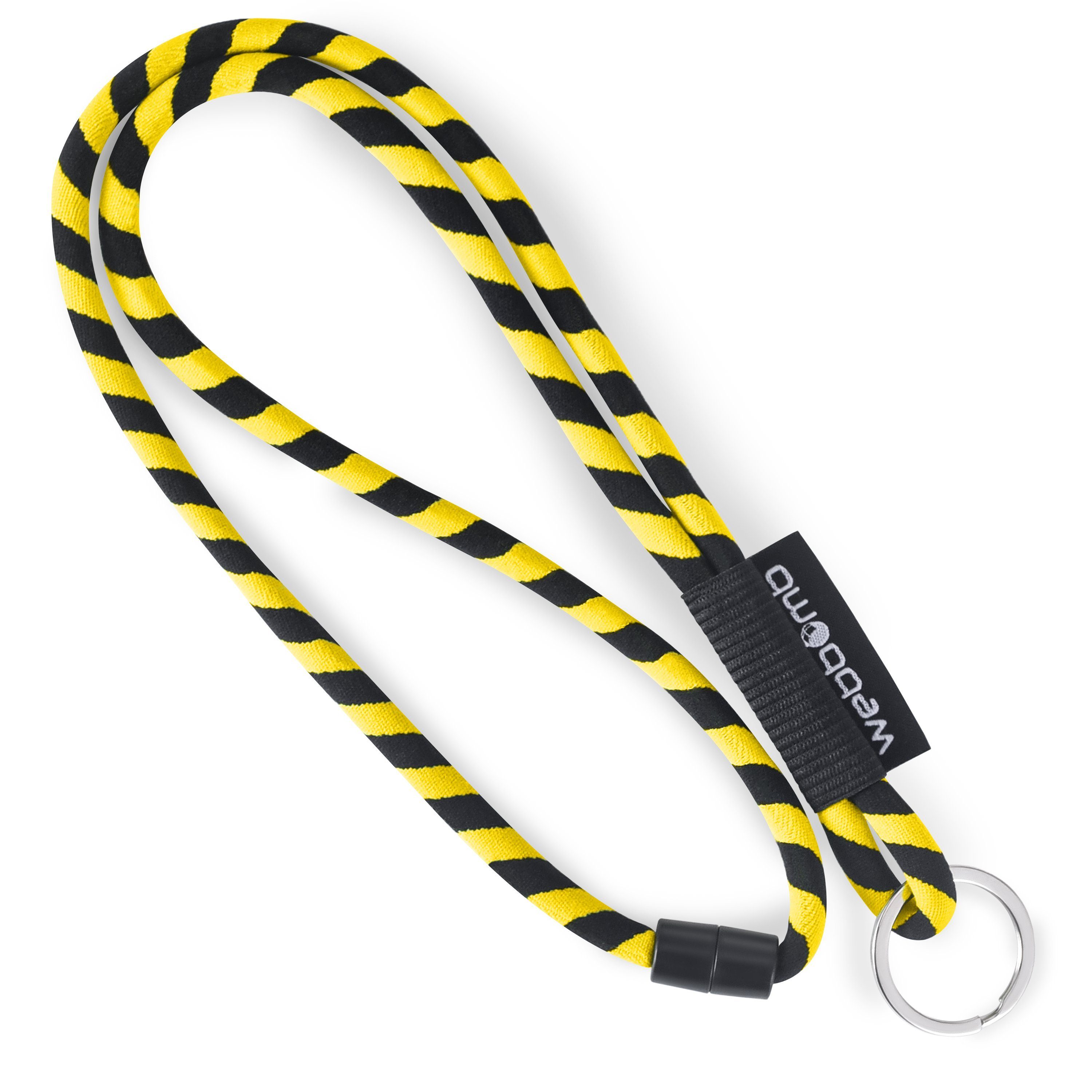 WEBBOMB Schlüsselanhänger Lanyard Tubular Schlüsselband mit Sicherheitsverschluss Schlüsselring