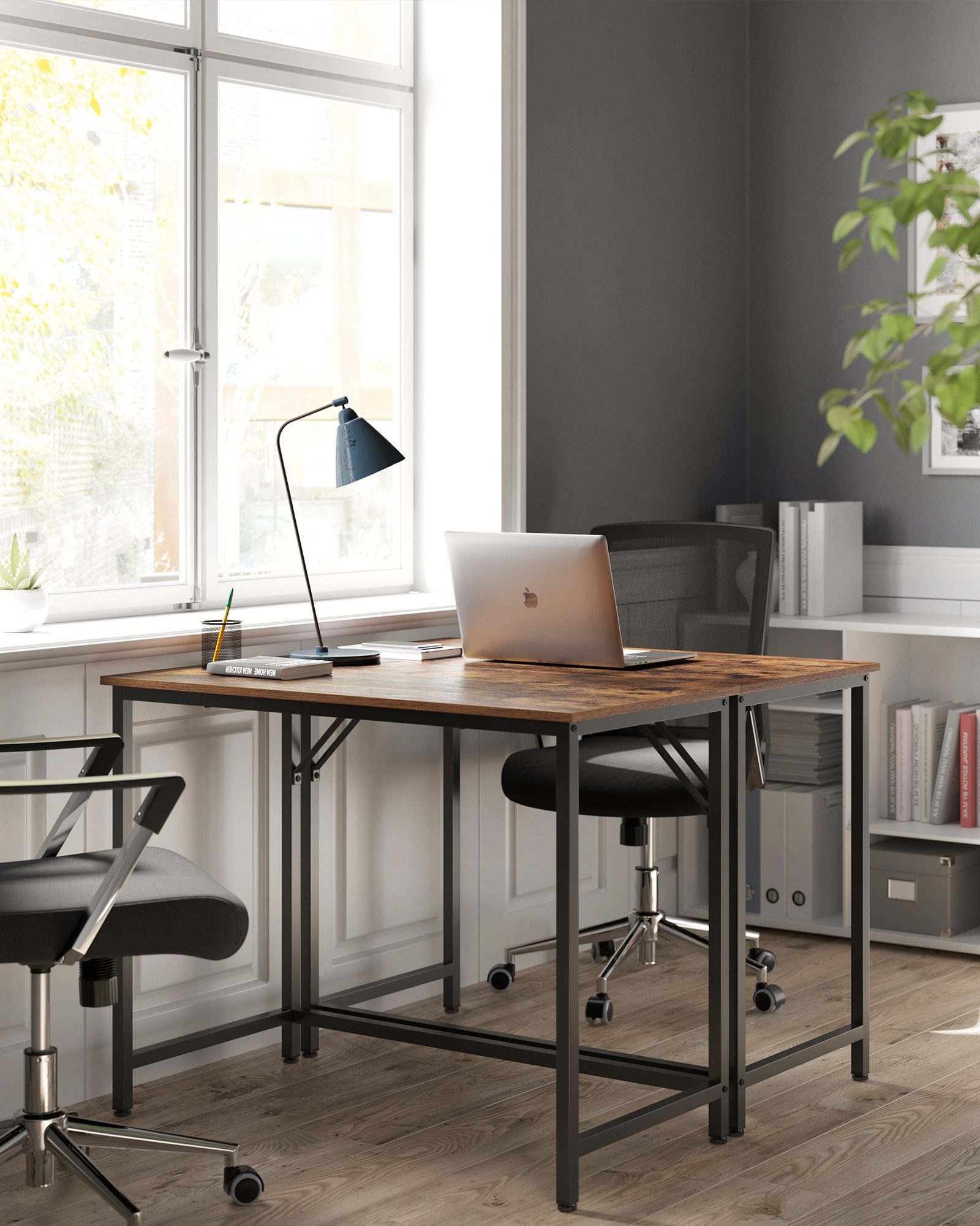VASAGLE Schreibtisch Computertisch, Bürotisch, 80/100/120/140/160 cm, günstig online kaufen