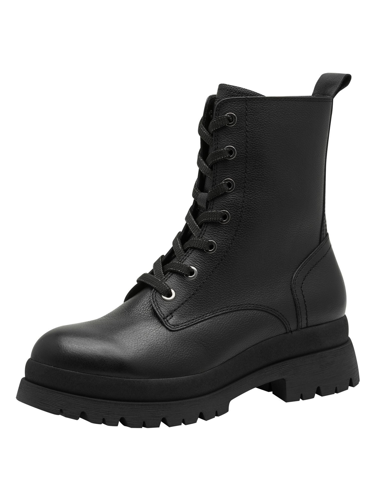 Tamaris TOUCH-IT, Removable Sock aus Leder kein Absatz Schnürstiefelette TOUCH-IT. Reduzierter Preis € 79,95. Unverbindliche Preisempfehlung € 99,95