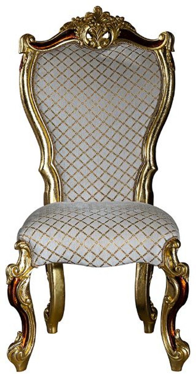 Luxus / Stühle 107 6er Barock Esszimmer x Barockstil - Padrino H. 58 im - Stuhl Gold Rot Casa Set Gold Esszimmerstuhl x Möbel 57 Grau / cm Küchen / Esszimmer Set Barock