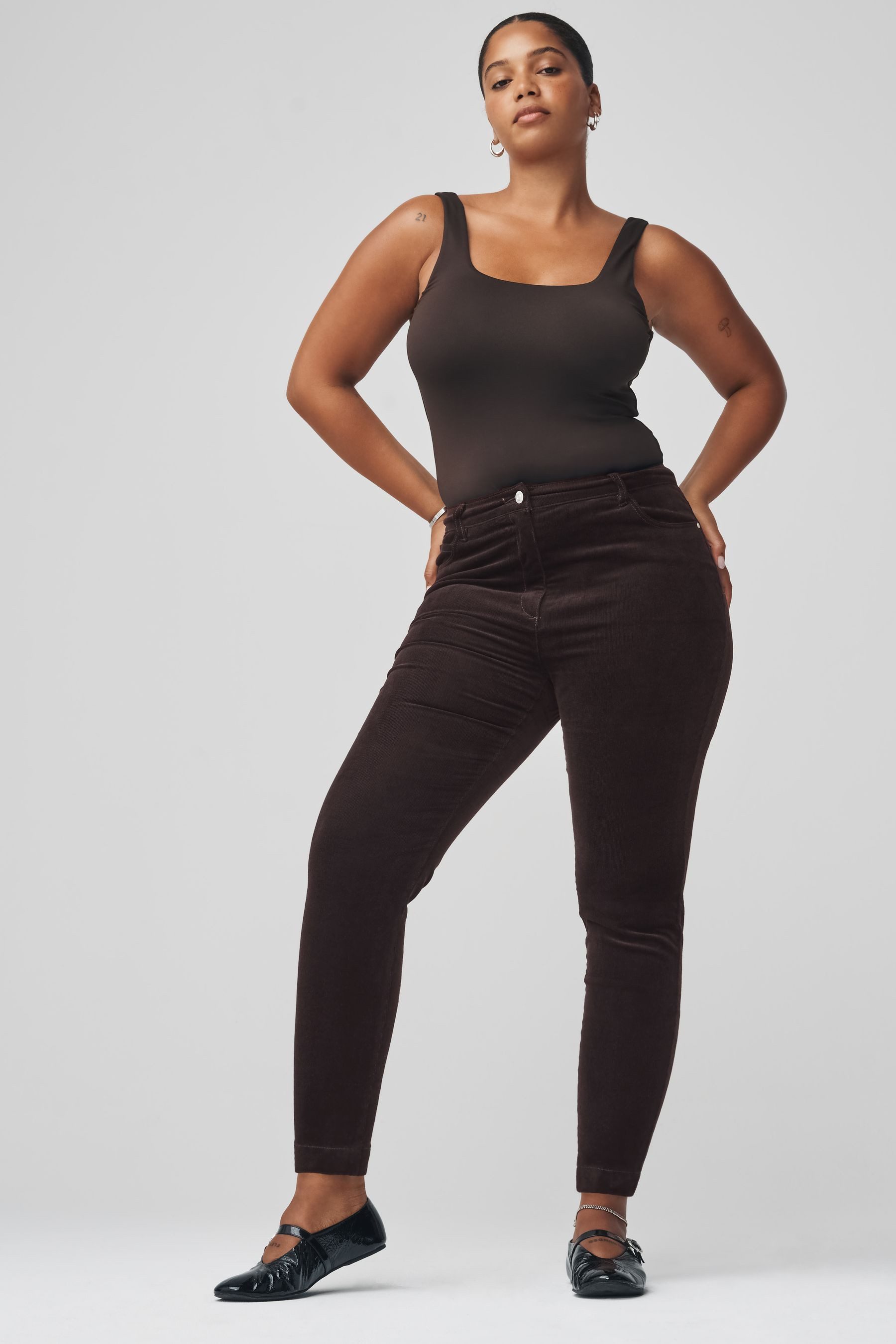 Next Skihose Skinny Fit Cordhose in Sanduhrenform (1-tlg)