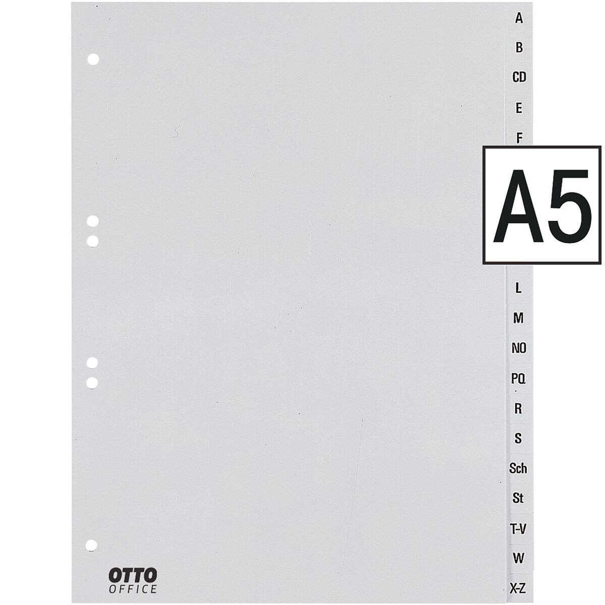 Otto Office Aktenordner Register A-Z, DIN A5, 20-tlg., Kunststoff