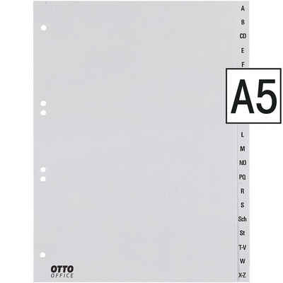 Otto Office Aktenordner, Register A-Z, DIN A5, 20-tlg., Kunststoff
