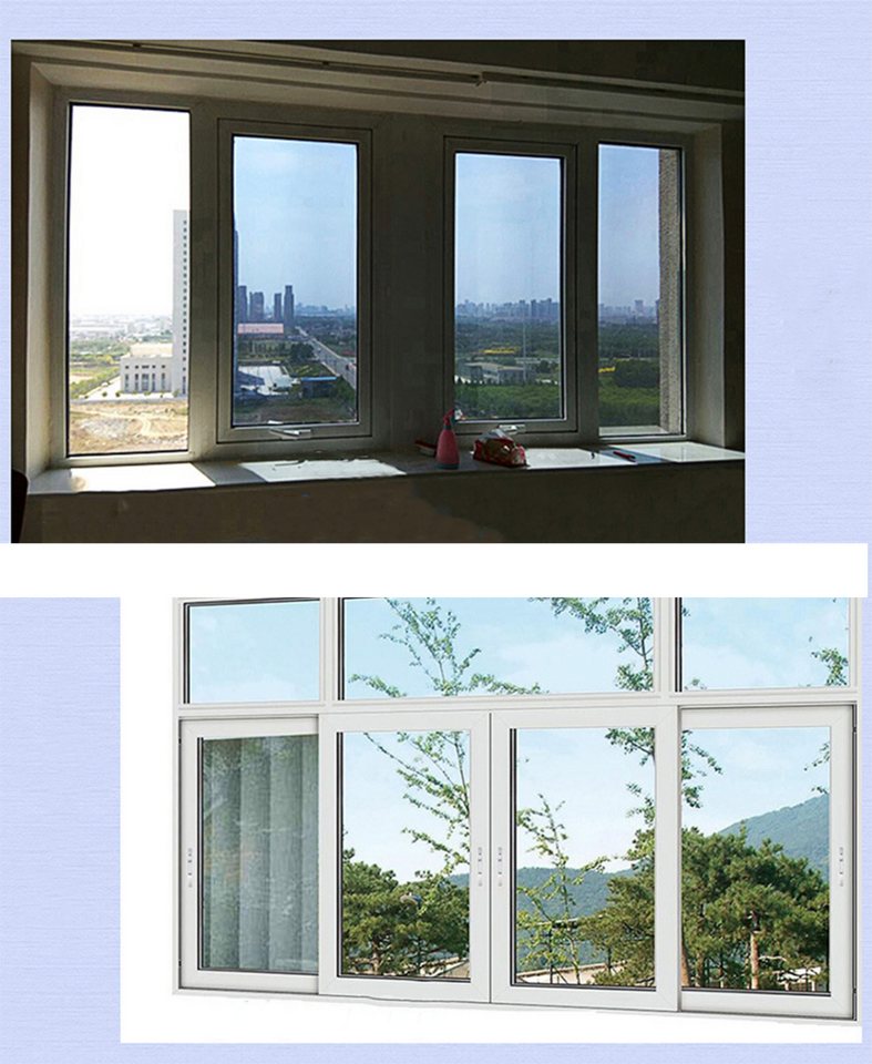 Sonnenschutz-Fensterfolie Sonnenschutz Spiegelfolie hochglanzverspiegelt,  EBUY, Zudem wird die schädliche UV- Strahlung zu 99% abgeblockt.